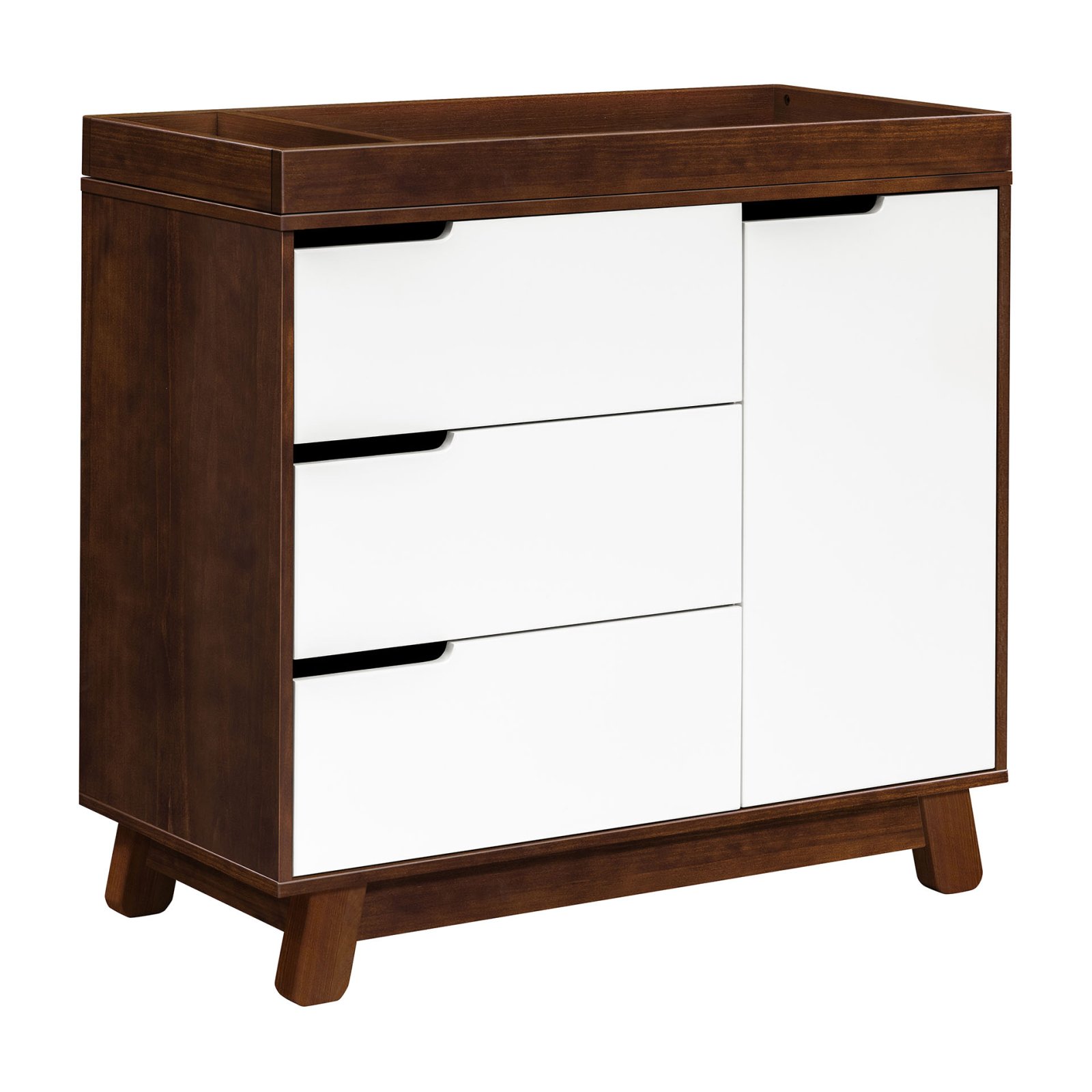 Hudson 3 Drawer Changer Dresser - Espresso White