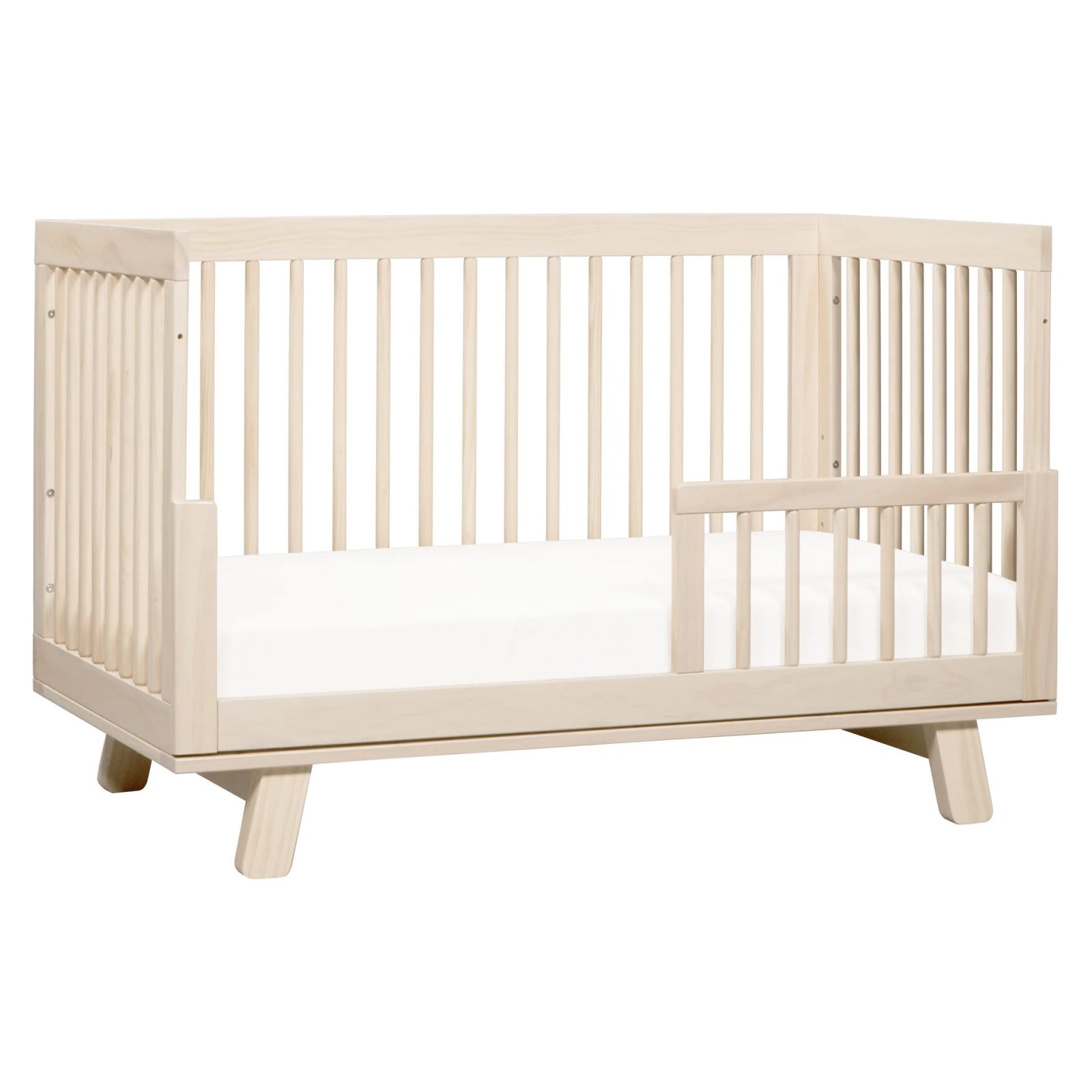 Hudson 3 In 1 Crib With Toddler Rail - Washed Natural