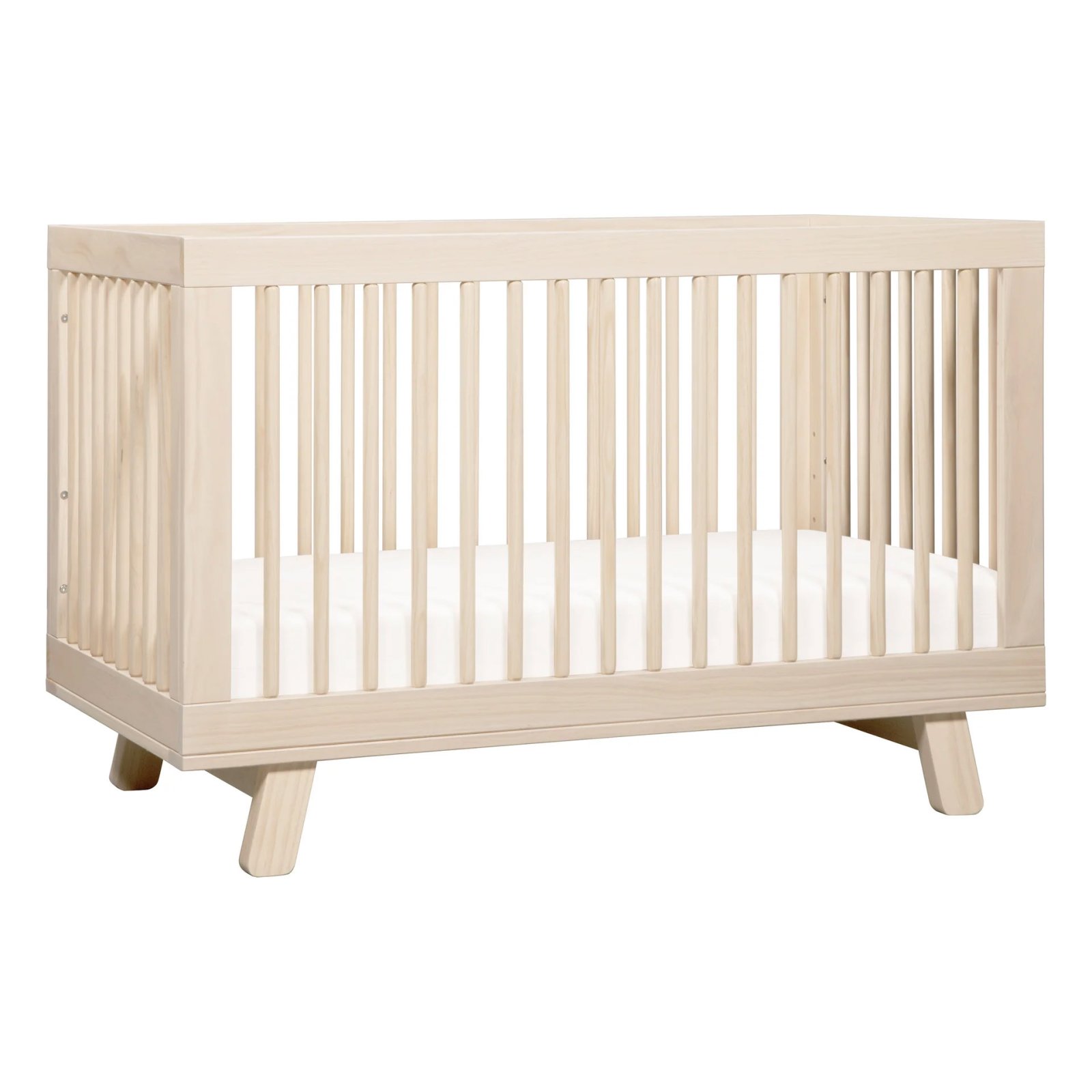 Hudson 3 In 1 Crib With Toddler Rail - Washed Natural