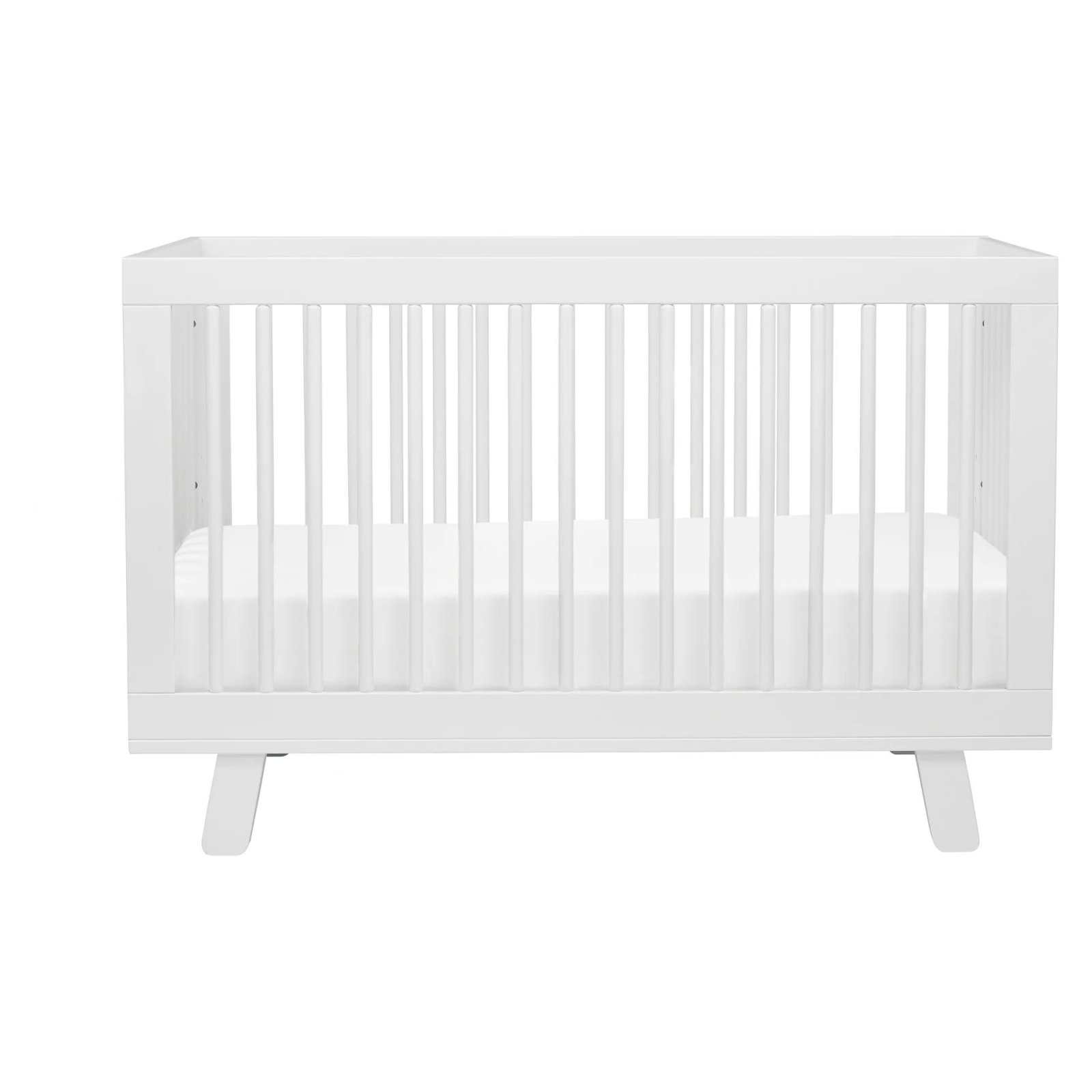 Hudson 3 In 1 Crib With Toddler Rail - White