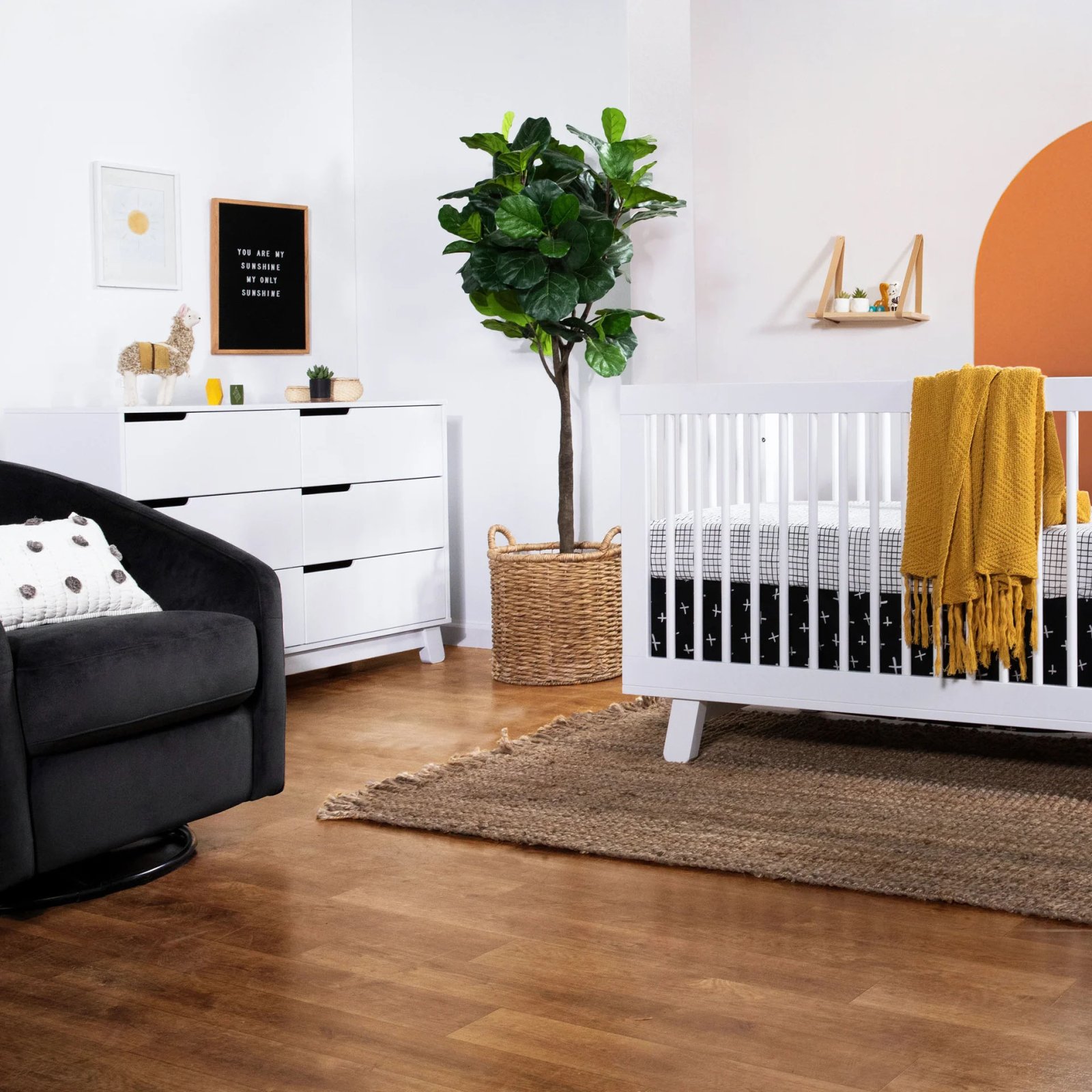 Hudson 6 Drawer Double Dresser - White