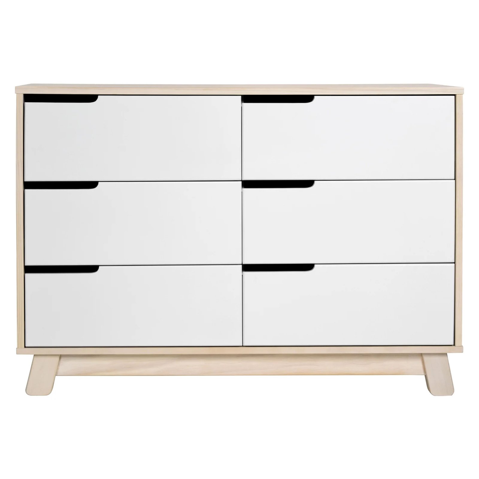 Hudson 6 Drawer Double Dresser - White Washed Natural