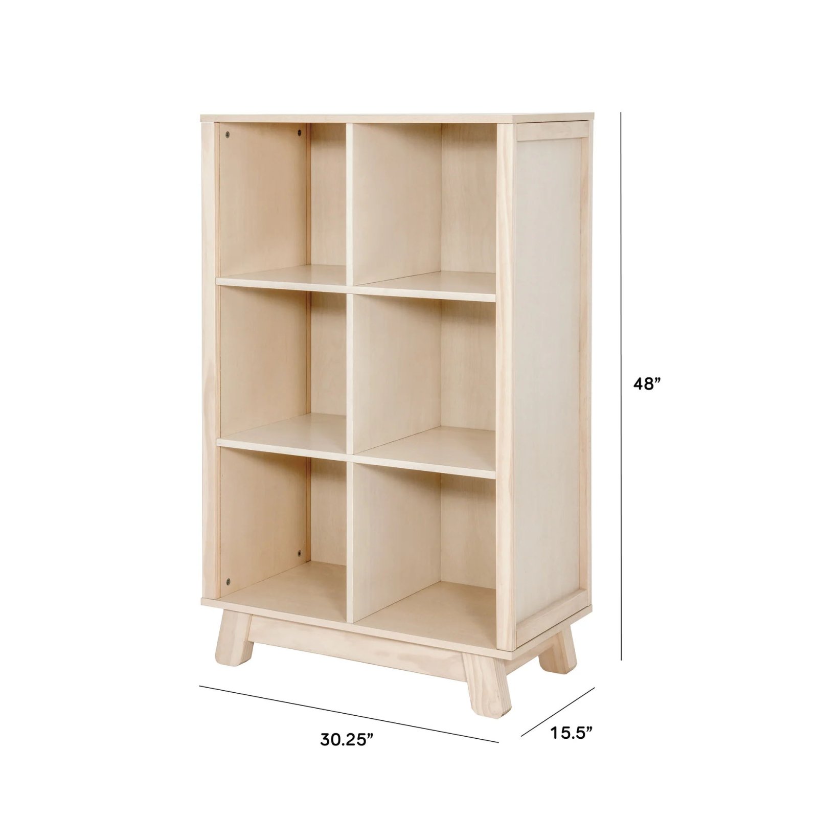 Hudson Cubby Bookcase Washed Natural