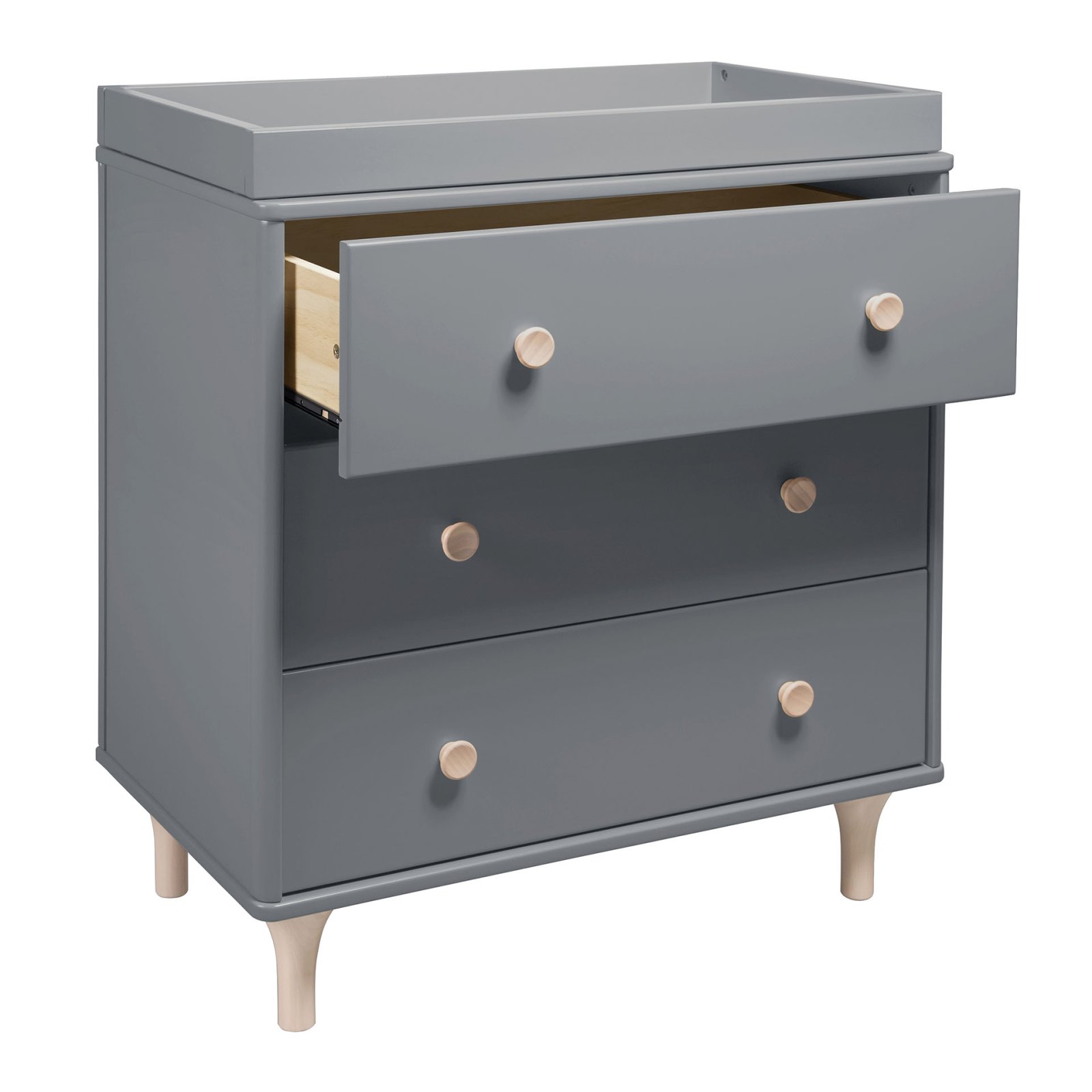 Lolly 3 Drawer Changer Dresser - Grey / Washed Natural