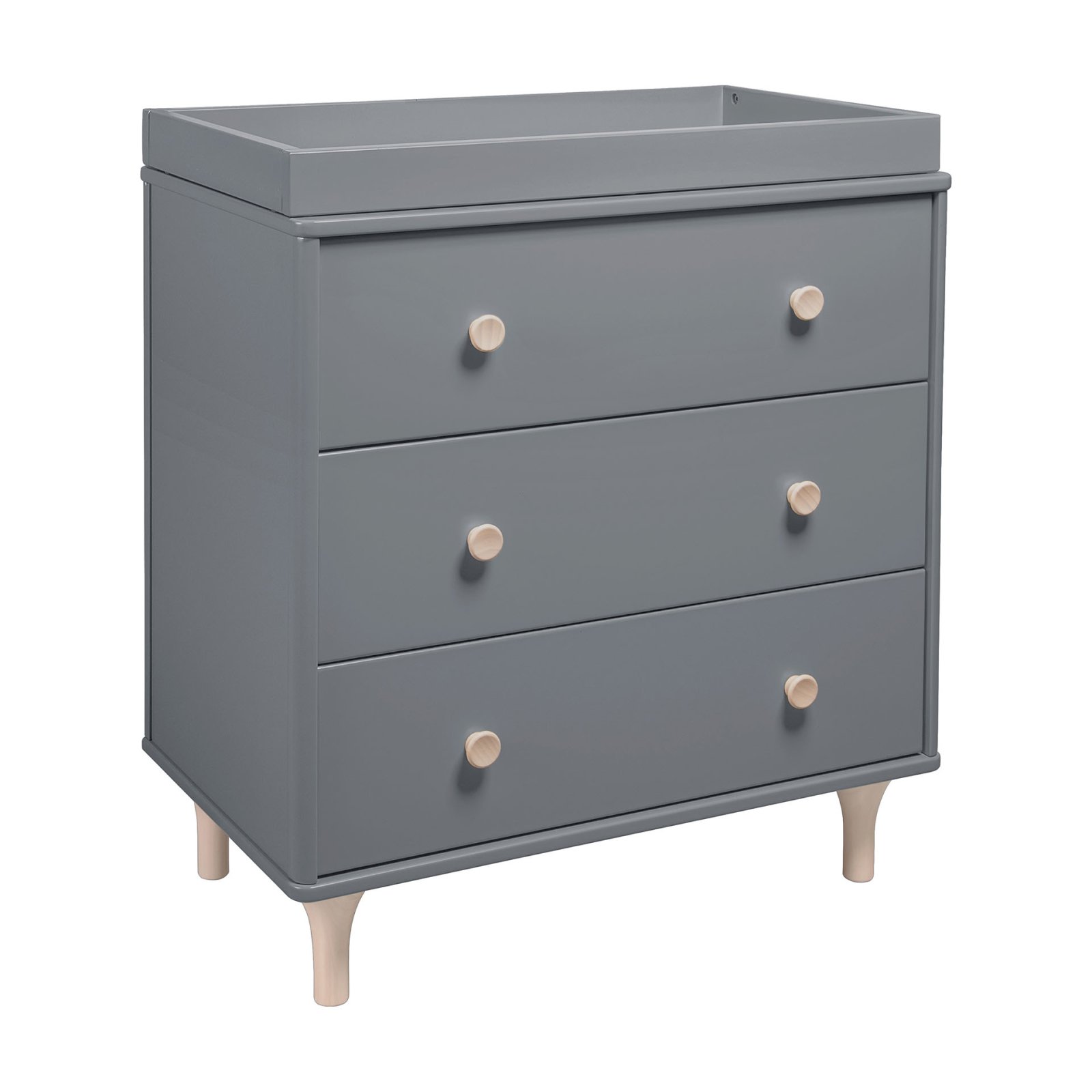 Lolly 3 Drawer Changer Dresser - Grey / Washed Natural