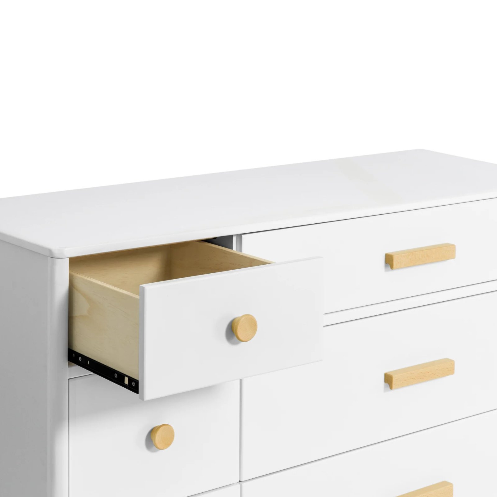 Lolly 6 Drawer Double Dresser - White / Natural