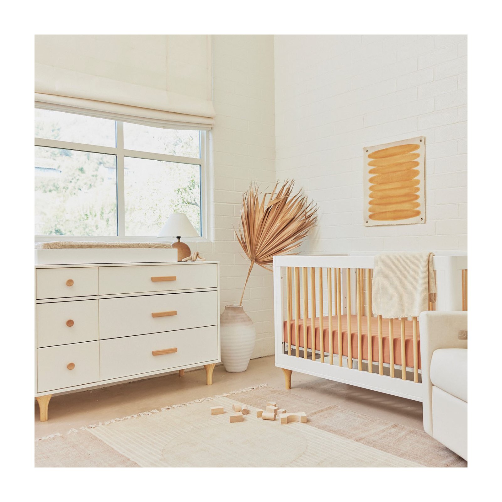 Lolly 6 Drawer Double Dresser - White / Natural