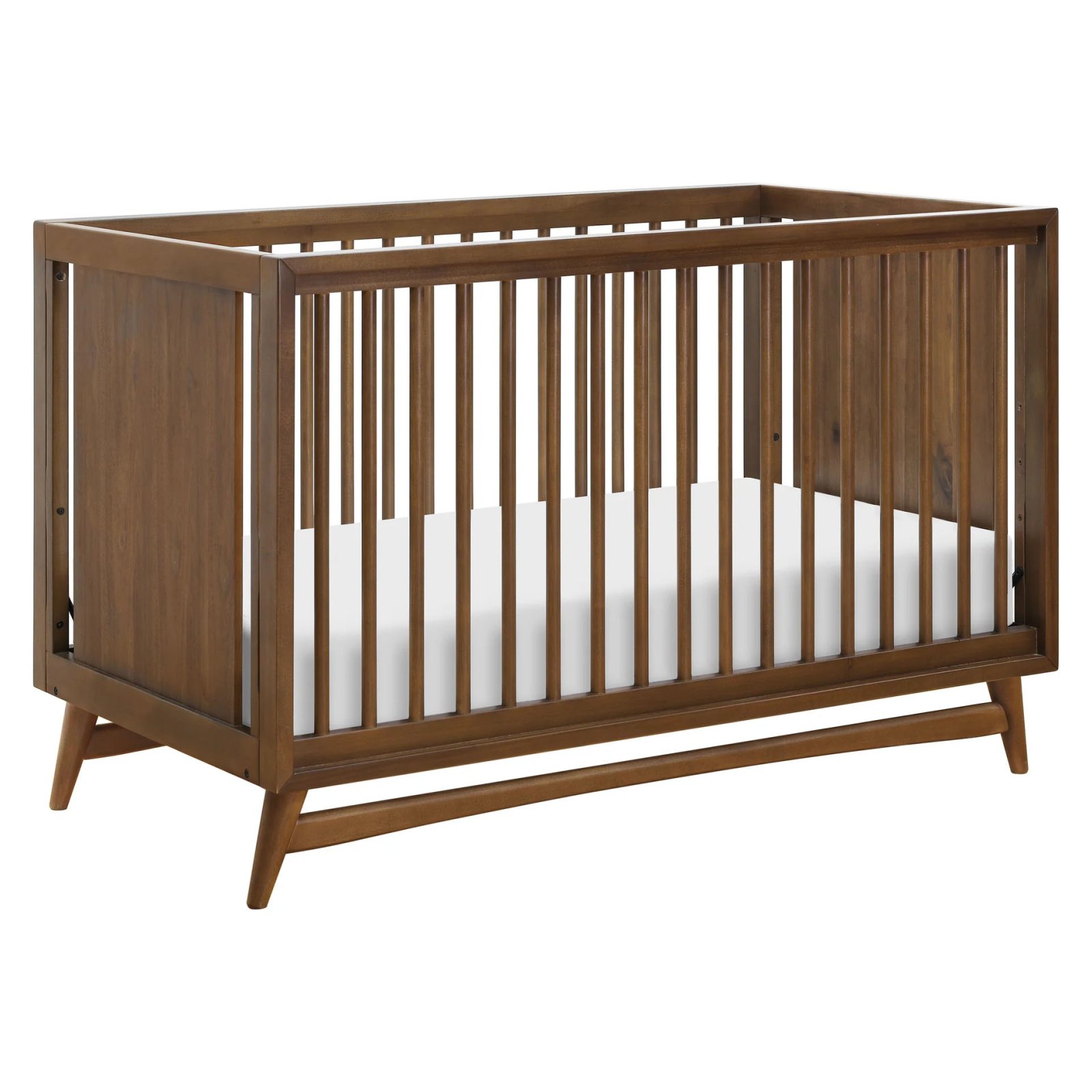 Peggy 3 In 1 Crib With Toddler Rail - Natural Walnut