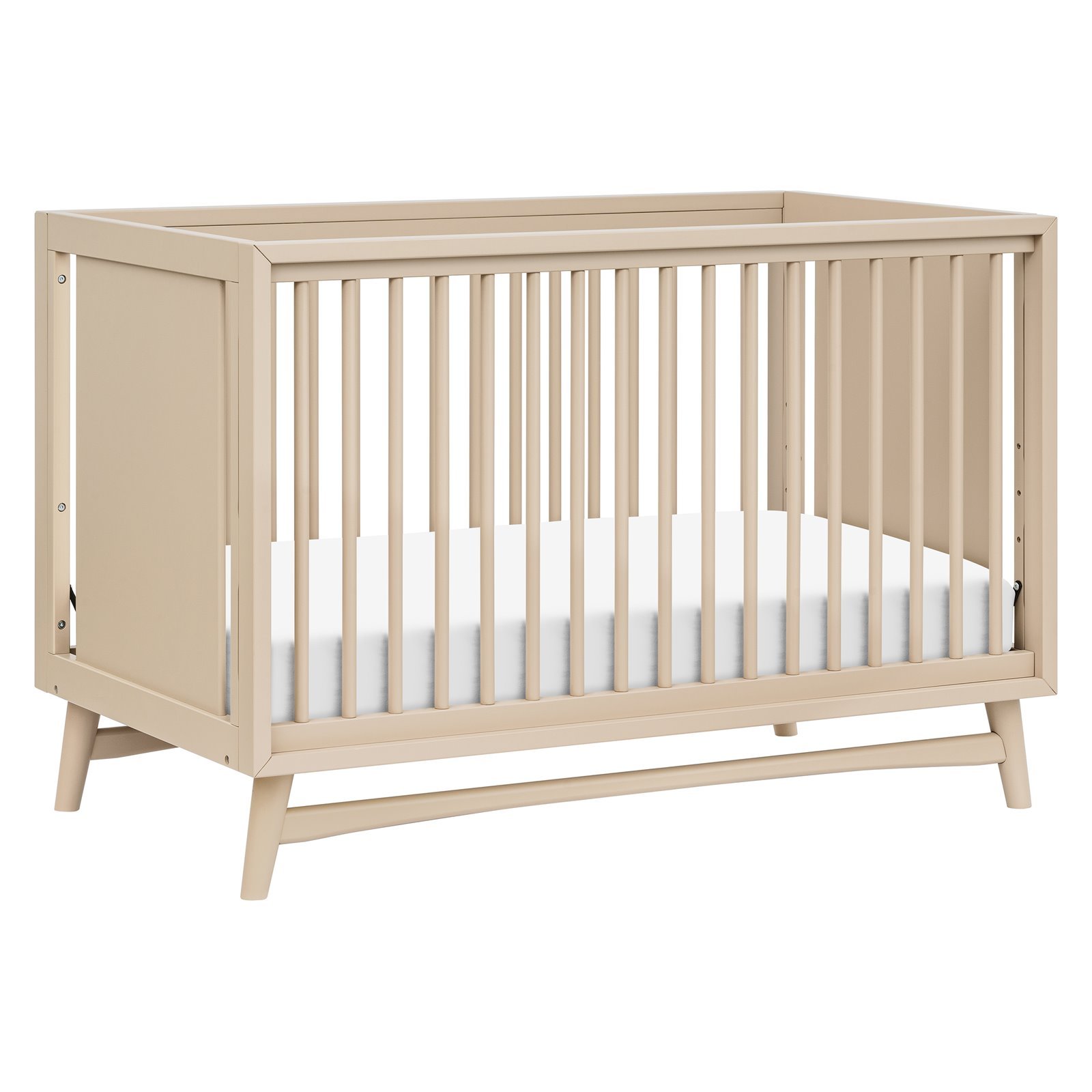 Peggy 3 In 1 Crib With Toddler Rail - Taupe