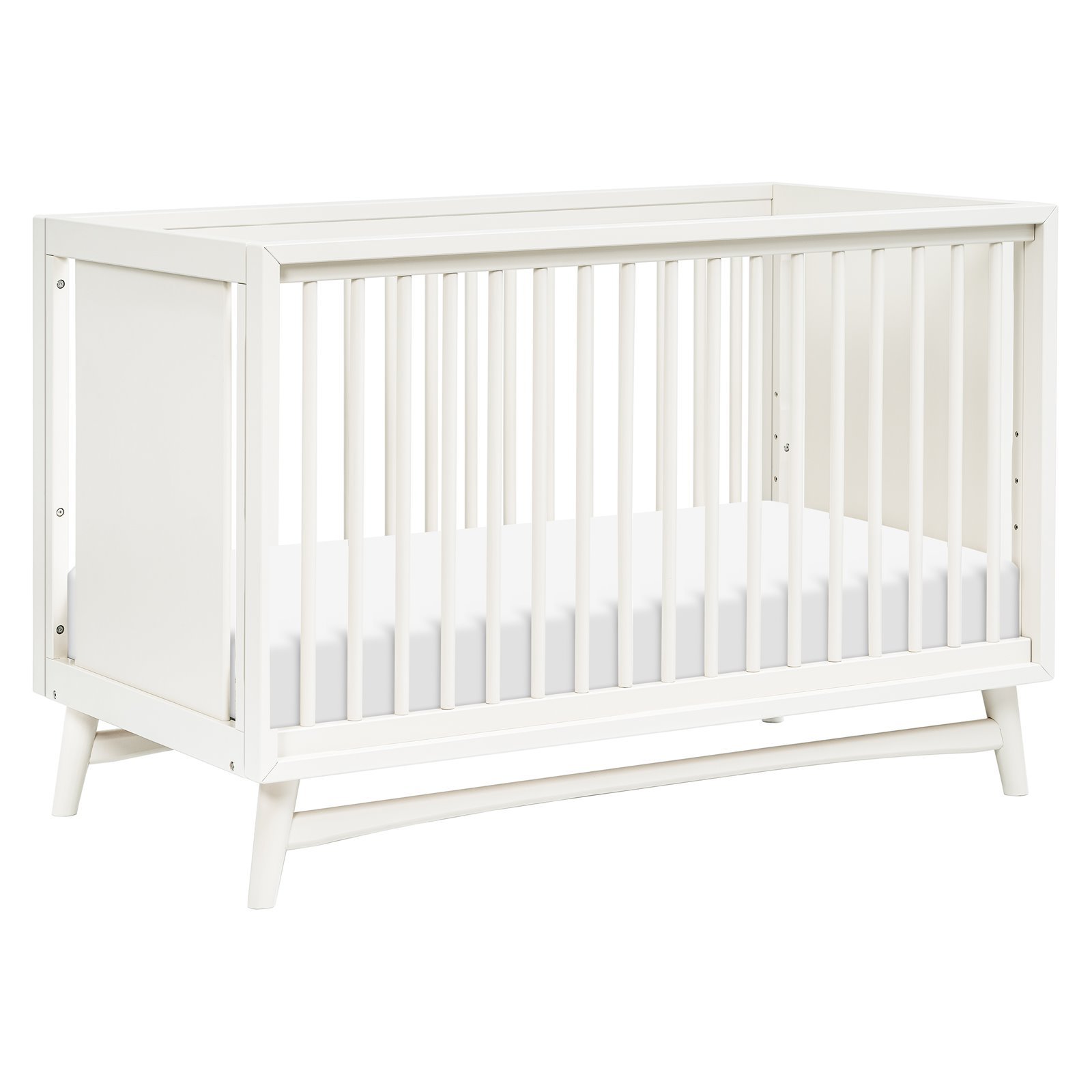 Peggy 3 In 1 Crib With Toddler Rail - Warm White