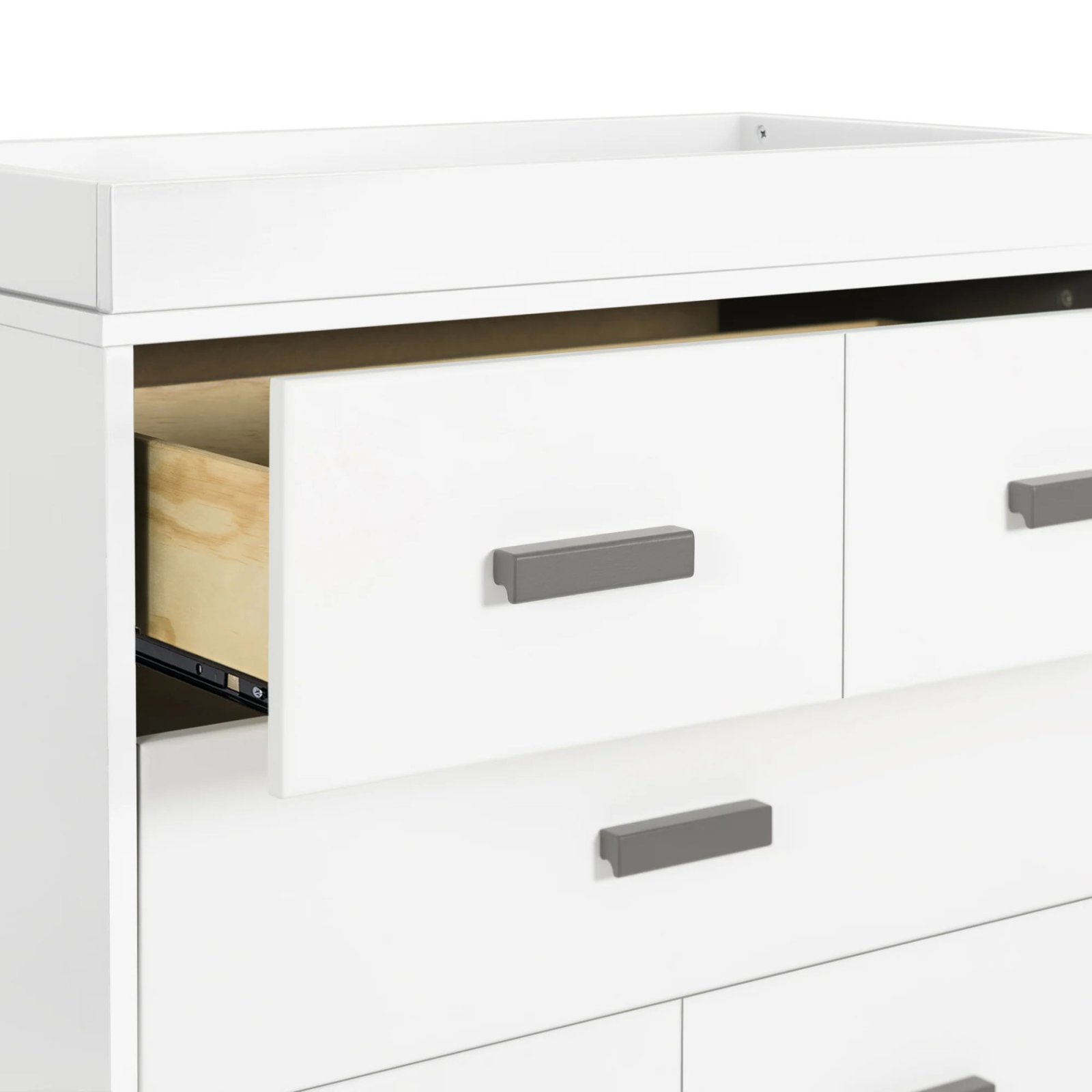 Scoot 3 Drawer Changer Dresser - Slate / White