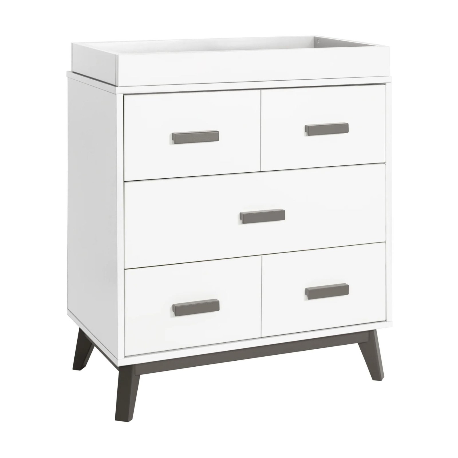 Scoot 3 Drawer Changer Dresser - Slate / White