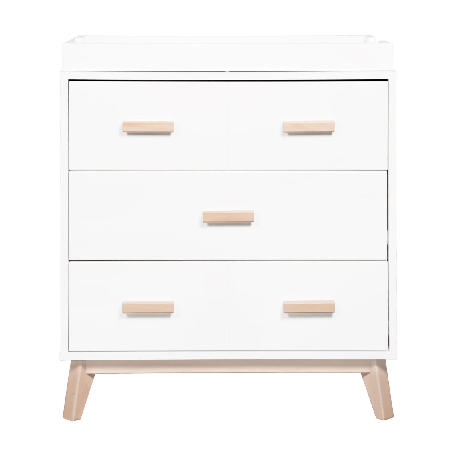 Scoot 3 Drawer Changer Dresser White - Washed Natural