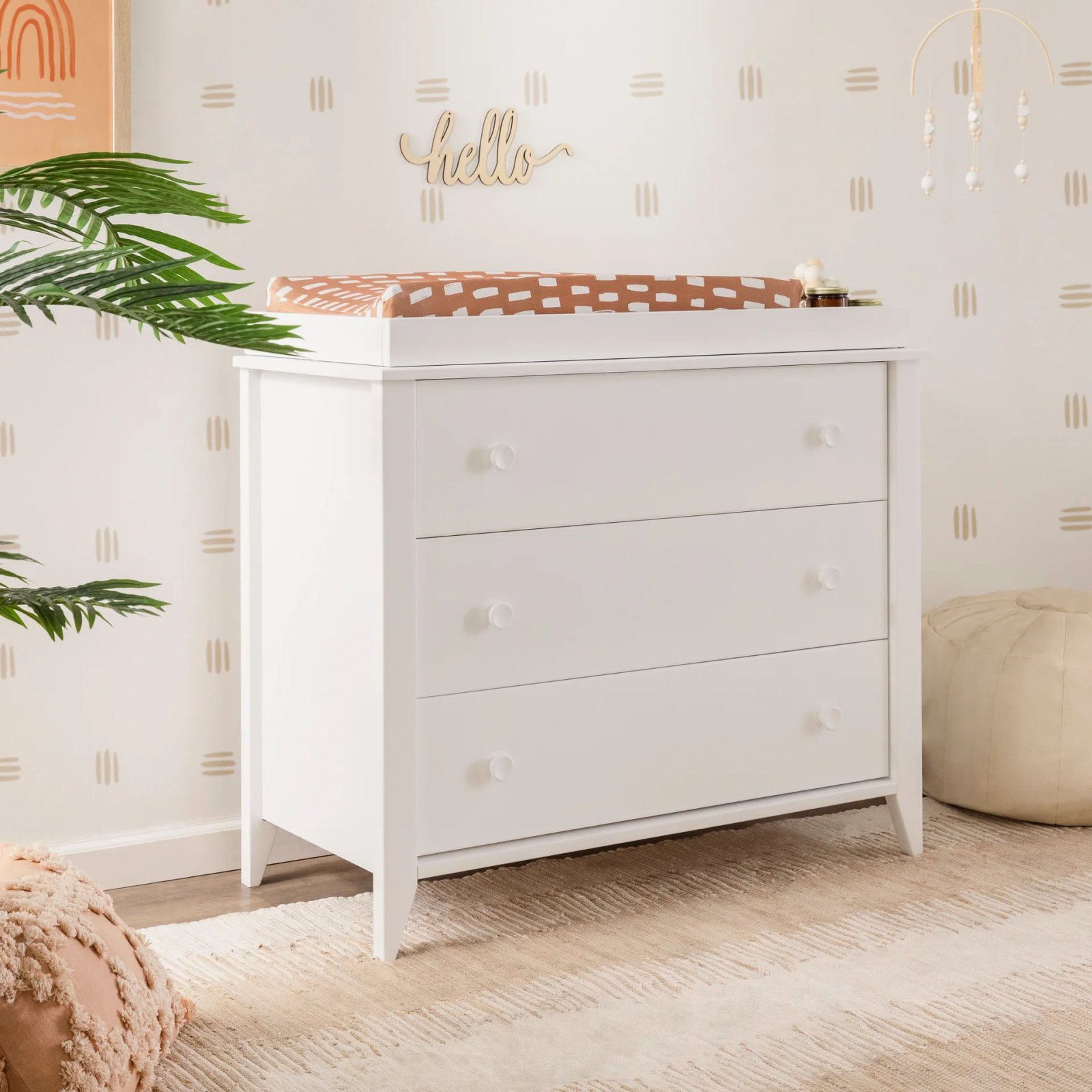 Sprout 3 Drawer Changer - Dresser White