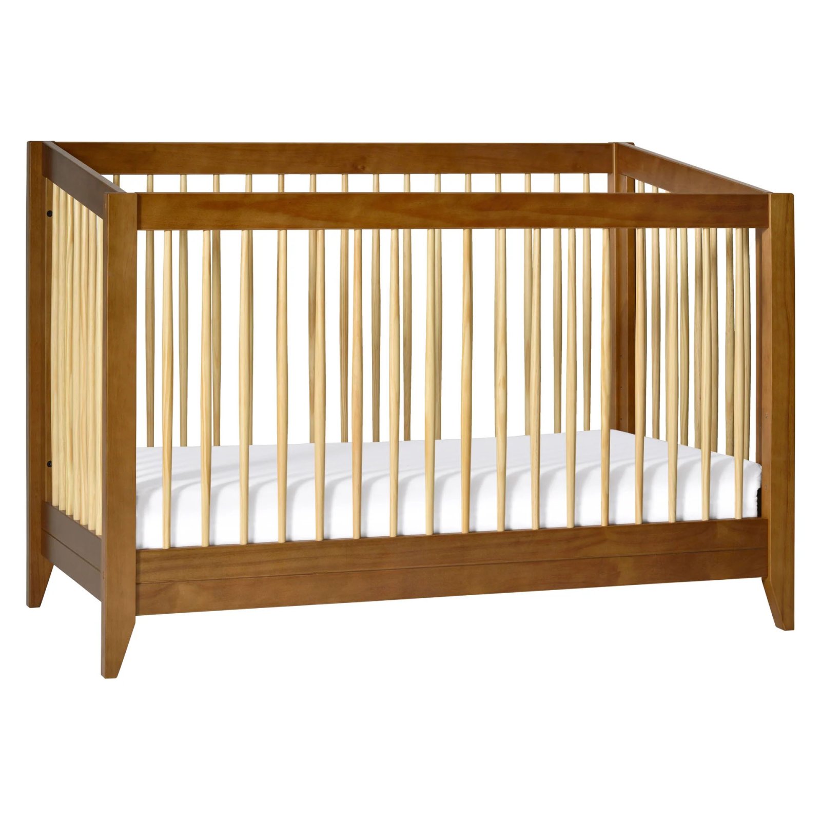 Sprout 4 in 1 Crib with Toddler Rail - Chestnut Natural