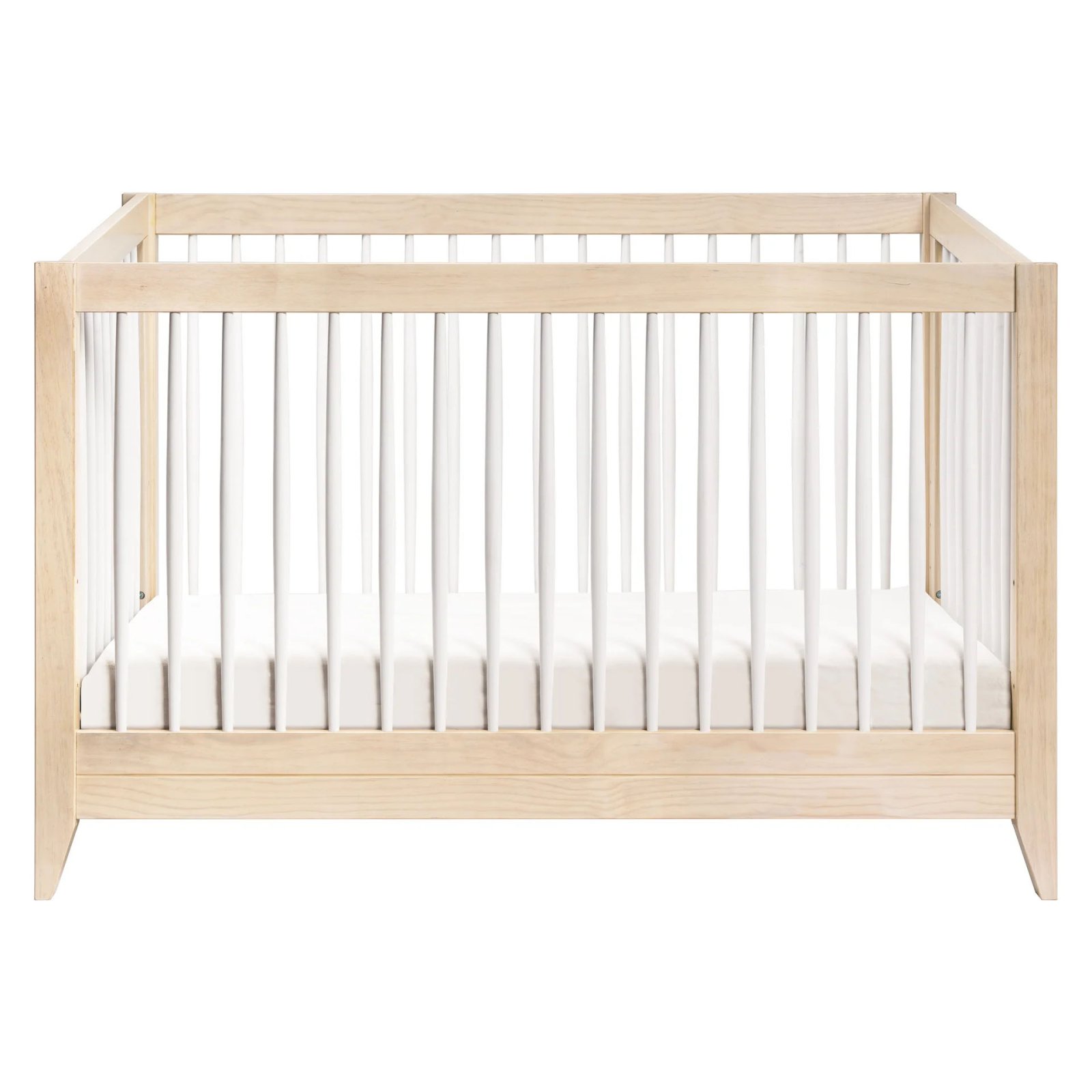 Sprout 4 In 1 Crib With Toddler Rail - Washed Natural / White