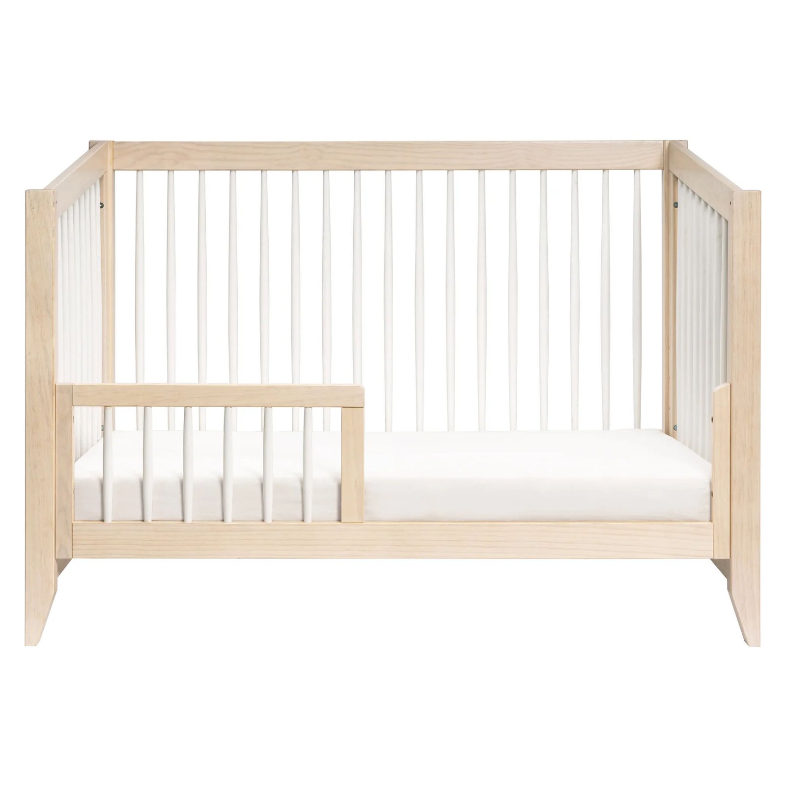 Sprout 4 In 1 Crib With Toddler Rail - Washed Natural / White
