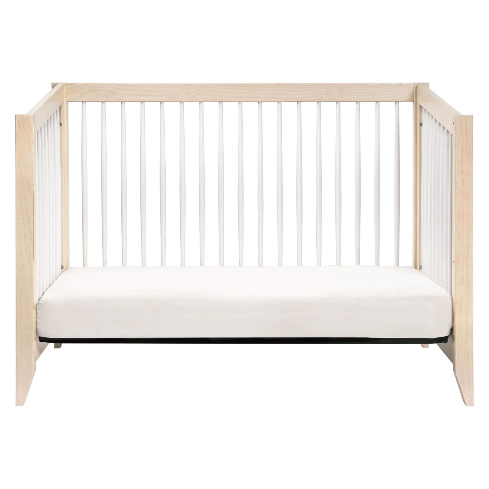 Sprout 4 In 1 Crib With Toddler Rail - Washed Natural / White