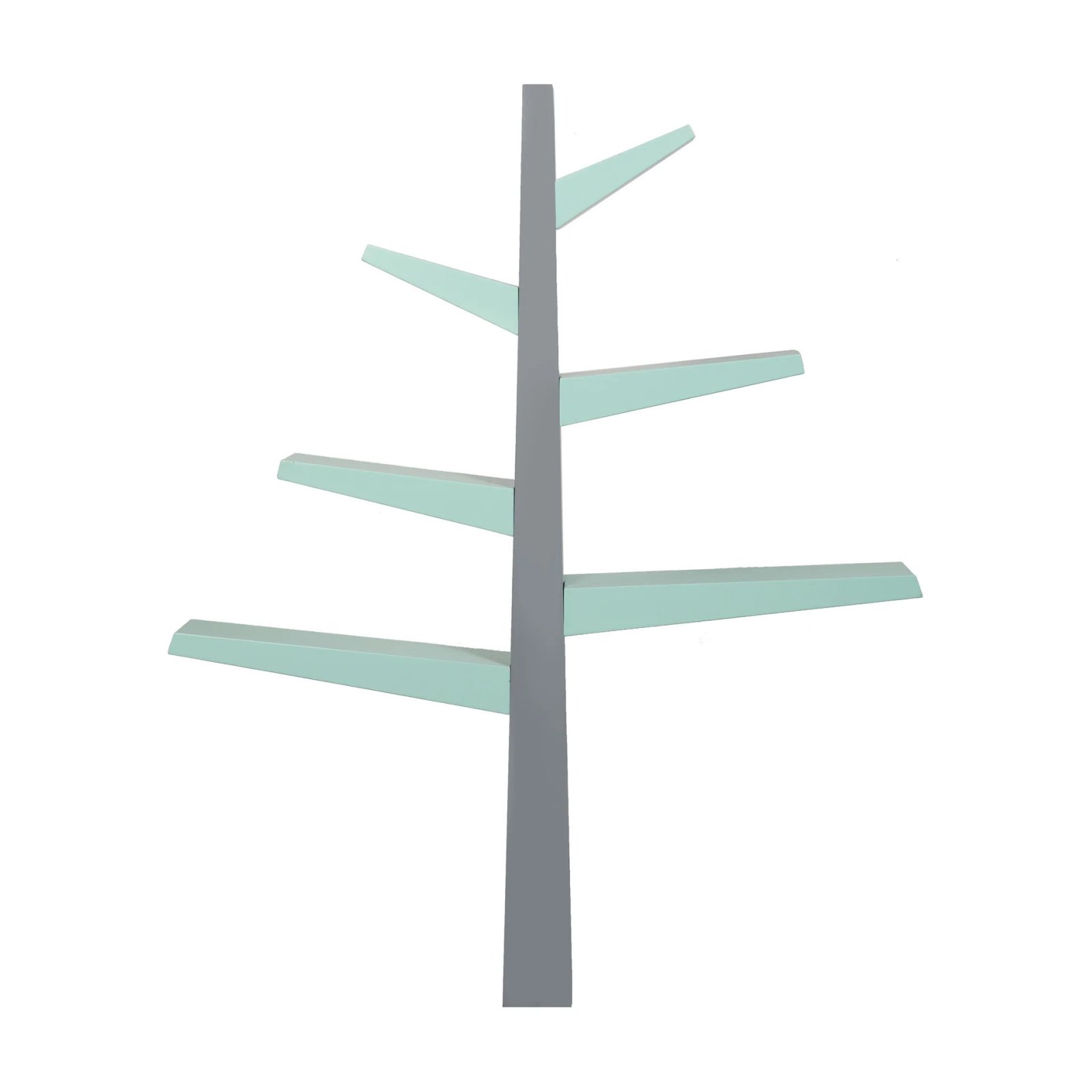 Spruce Tree Bookcase Grey Cool Mint