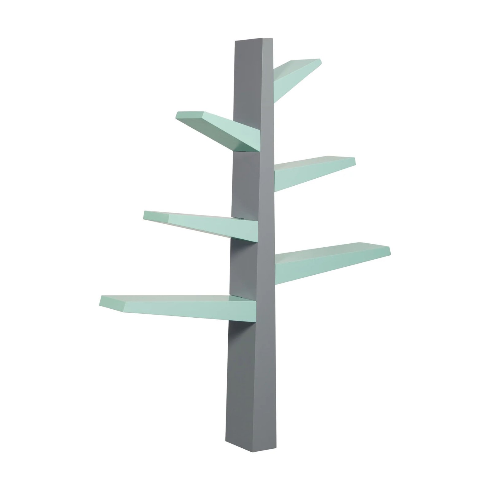 Spruce Tree Bookcase Grey Cool Mint