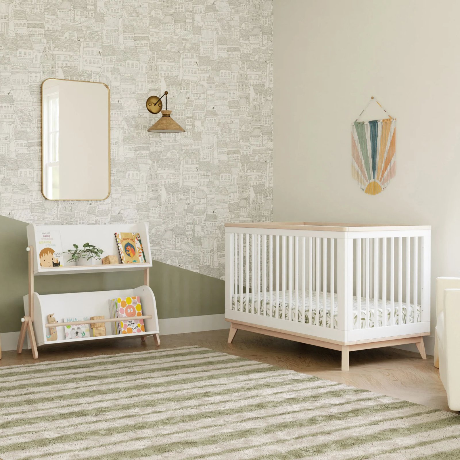 Tally Storage n Bookshelf - White / Washed Natural