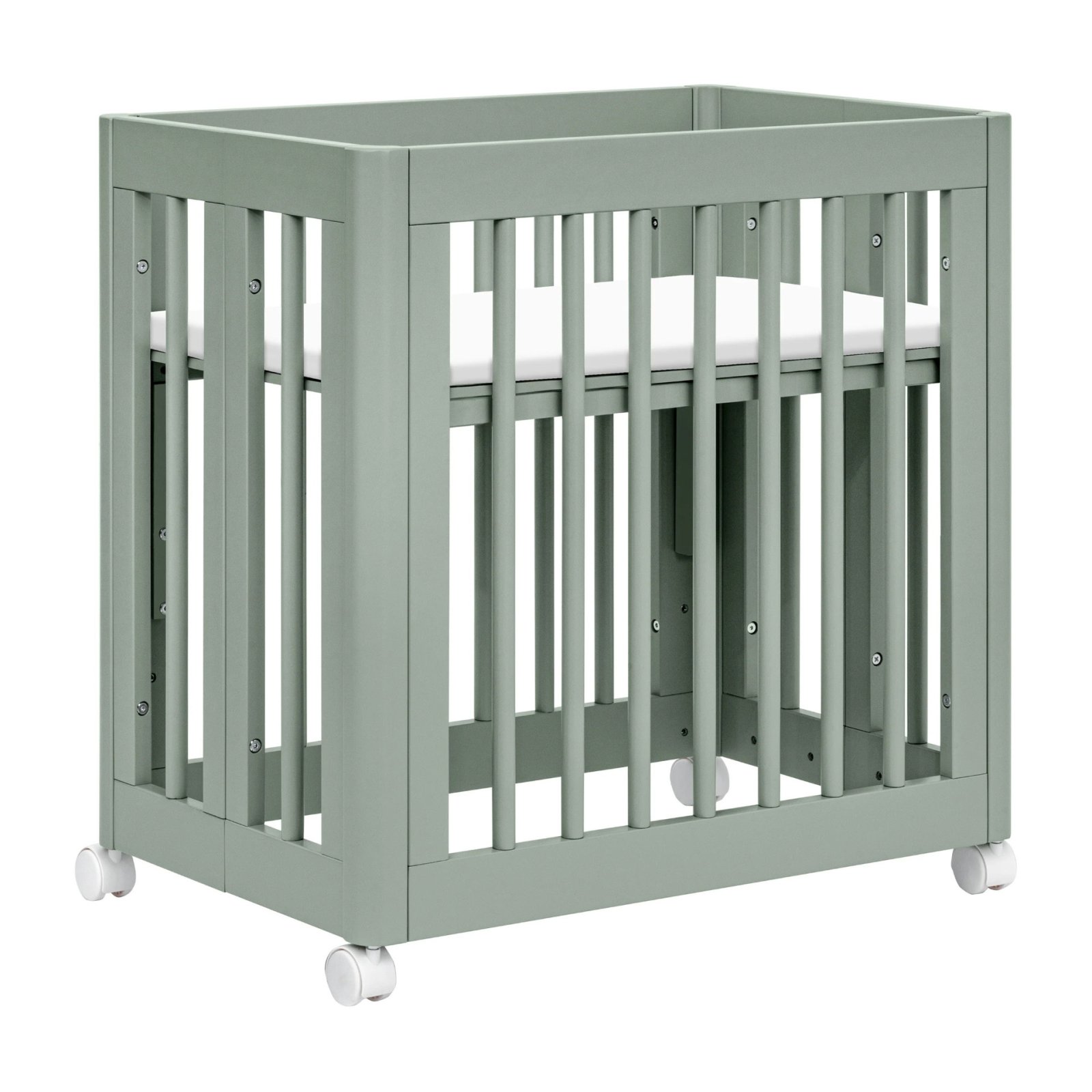 Yuzu 8 in 1 Convertible Crib with All Stages Conversion Kit - Light Sage