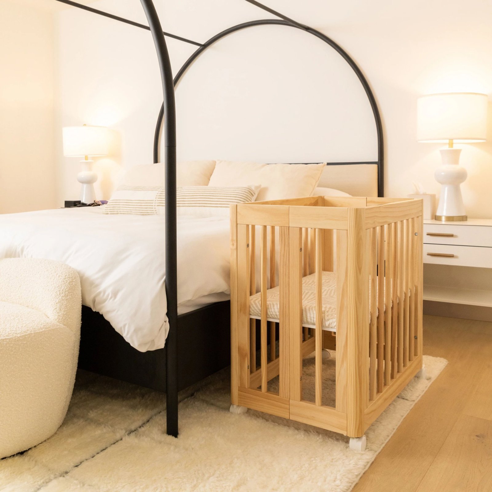 Yuzu 8 in 1 Convertible Crib with All Stages Conversion Kit - Natural