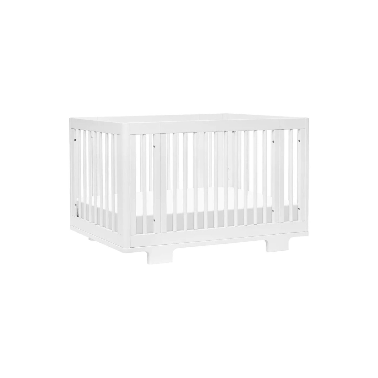 Yuzu 8 in 1 Convertible Crib with All Stages Conversion Kit - White