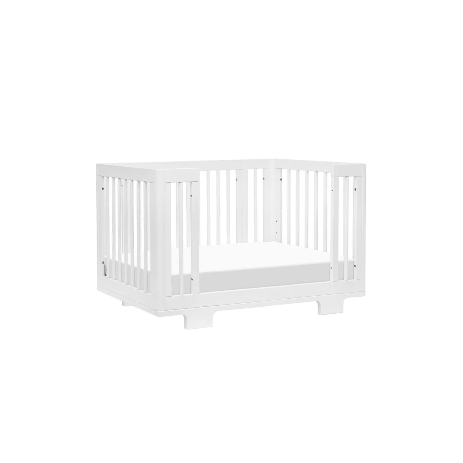 Yuzu 8 in 1 Convertible Crib with All Stages Conversion Kit - White
