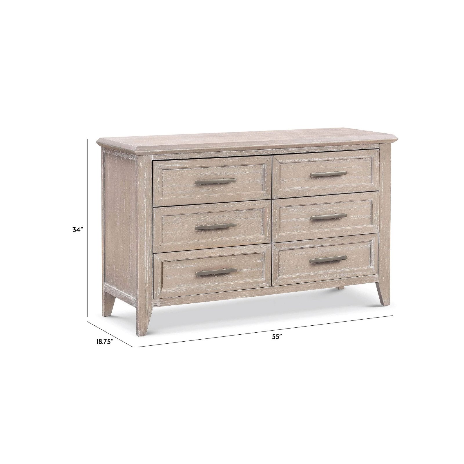 Beckett 6 Drawer Double Dresser - Sandbar