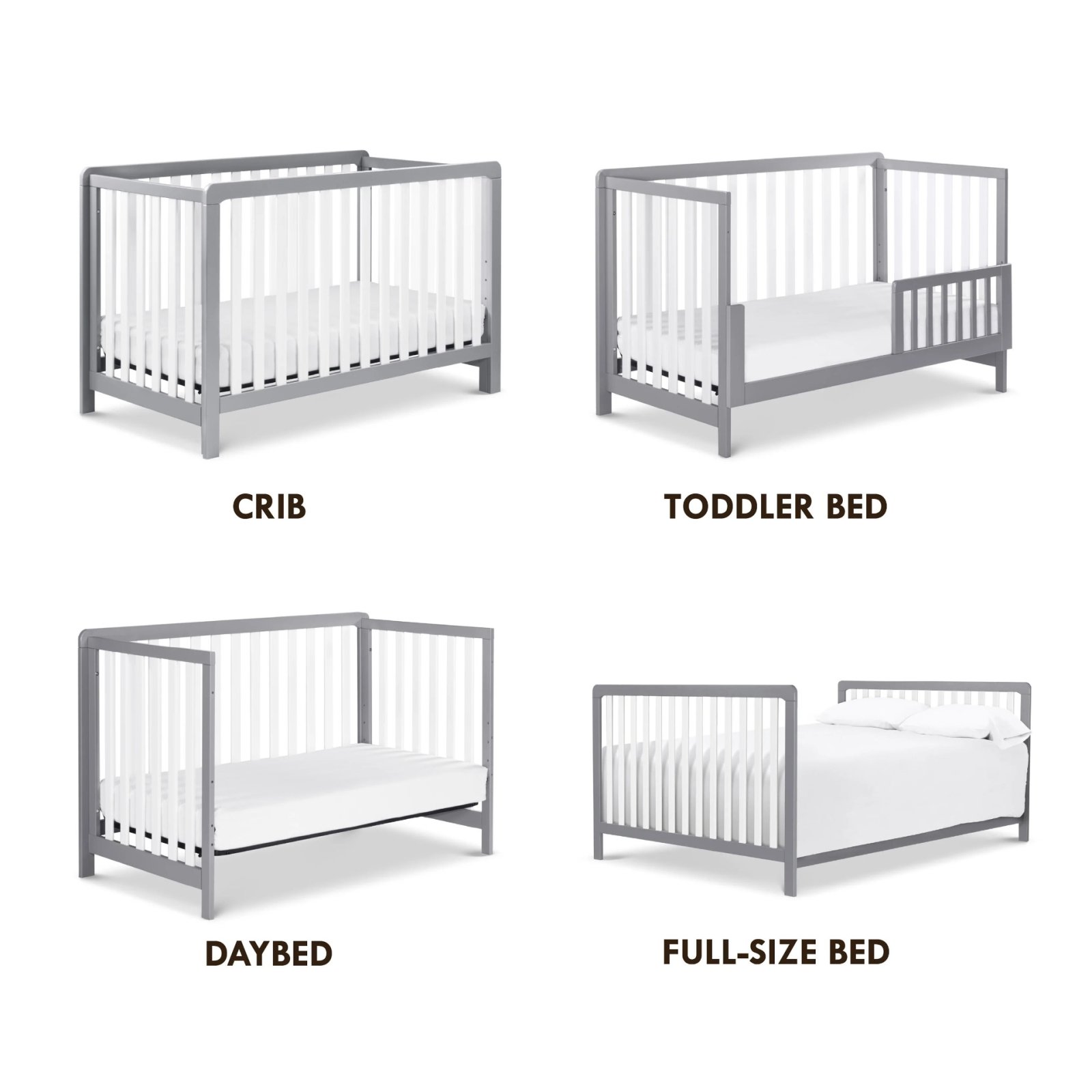 Colby 4-in-1 Low Profile Convertible Crib