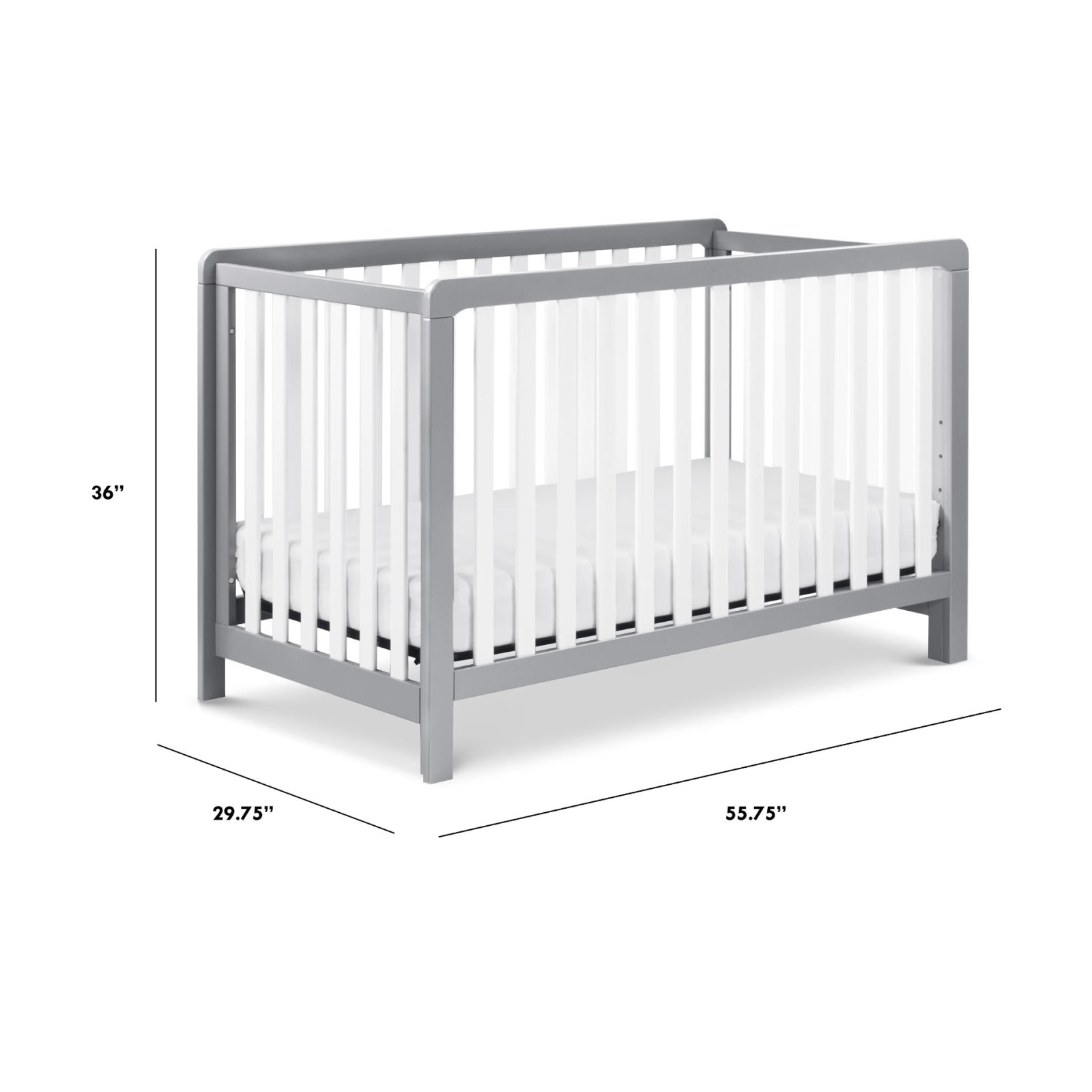 Colby 4-in-1 Low Profile Convertible Crib