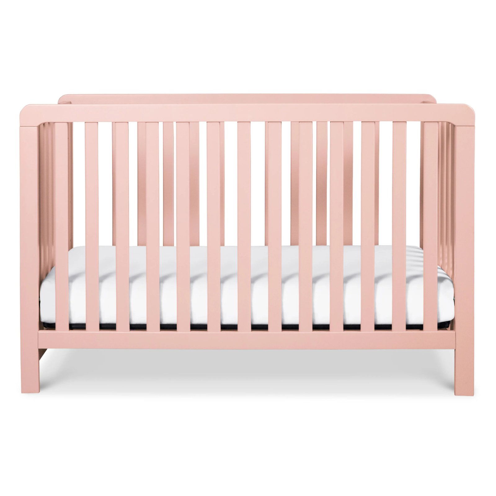 Colby 4-in-1 Low Profile Convertible Crib - Petal Pink