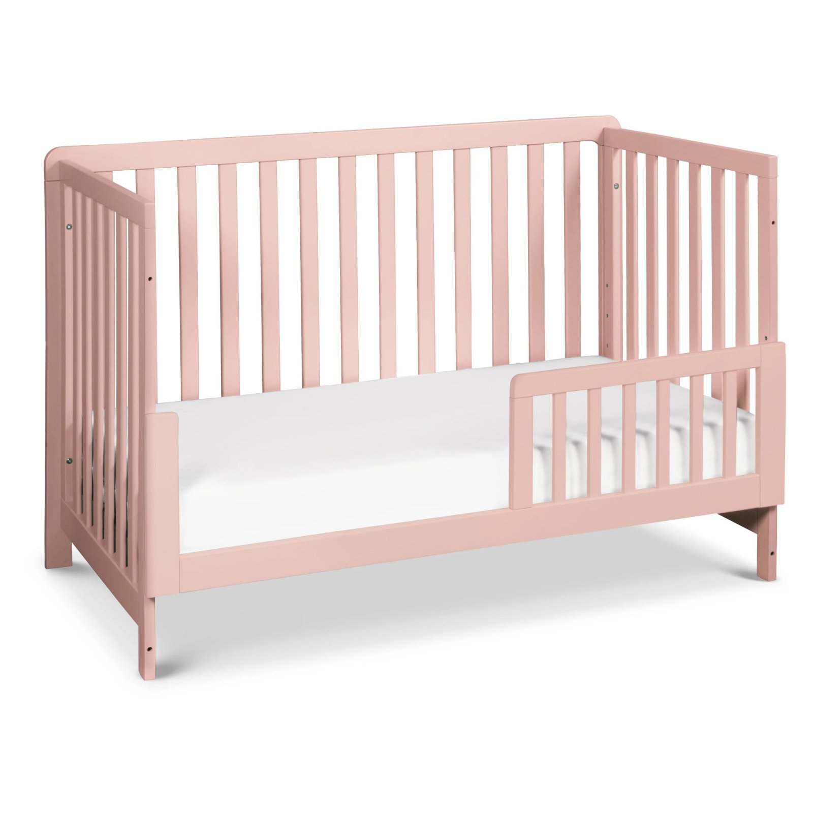 Colby 4-in-1 Low Profile Convertible Crib - Petal Pink