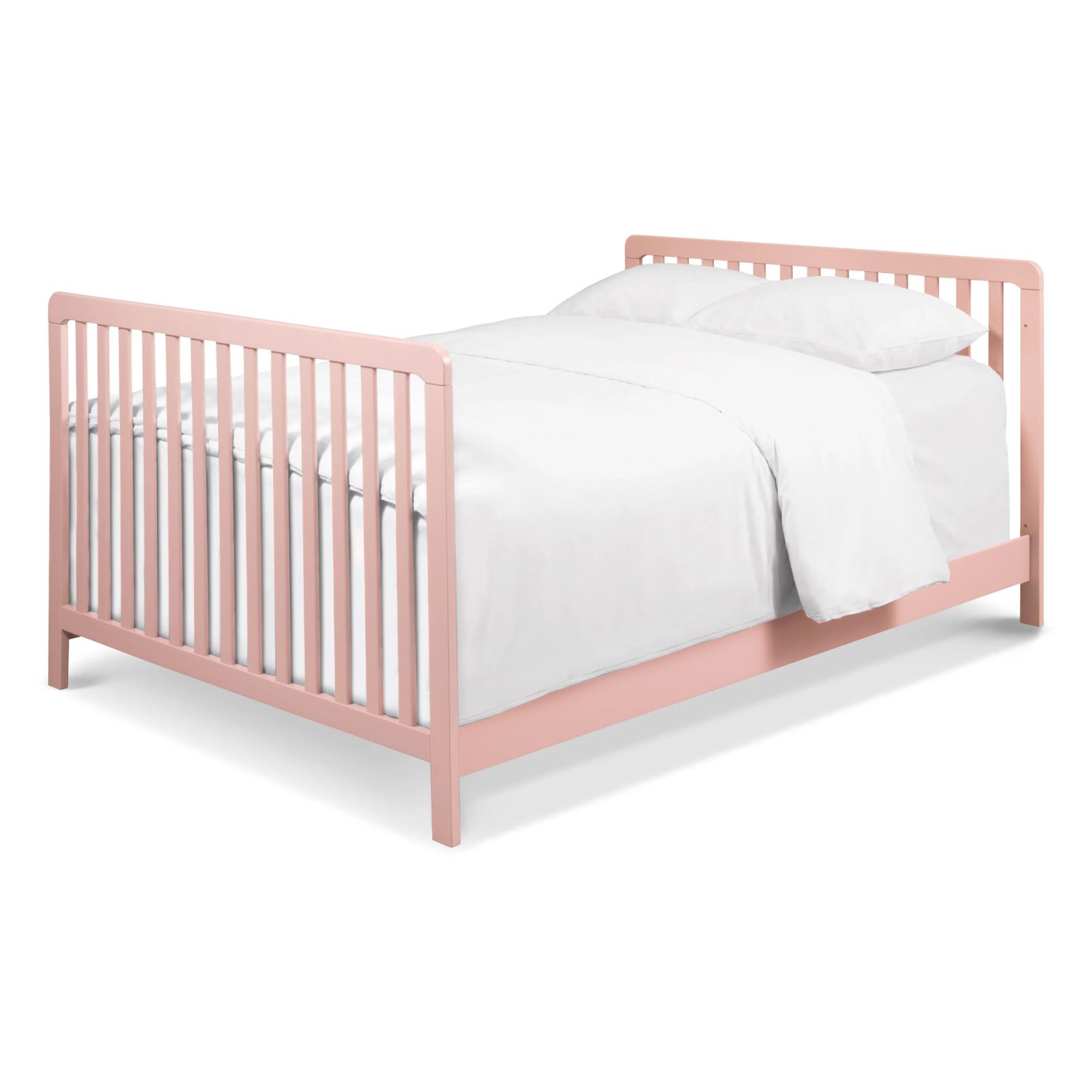 Colby 4-in-1 Low Profile Convertible Crib - Petal Pink