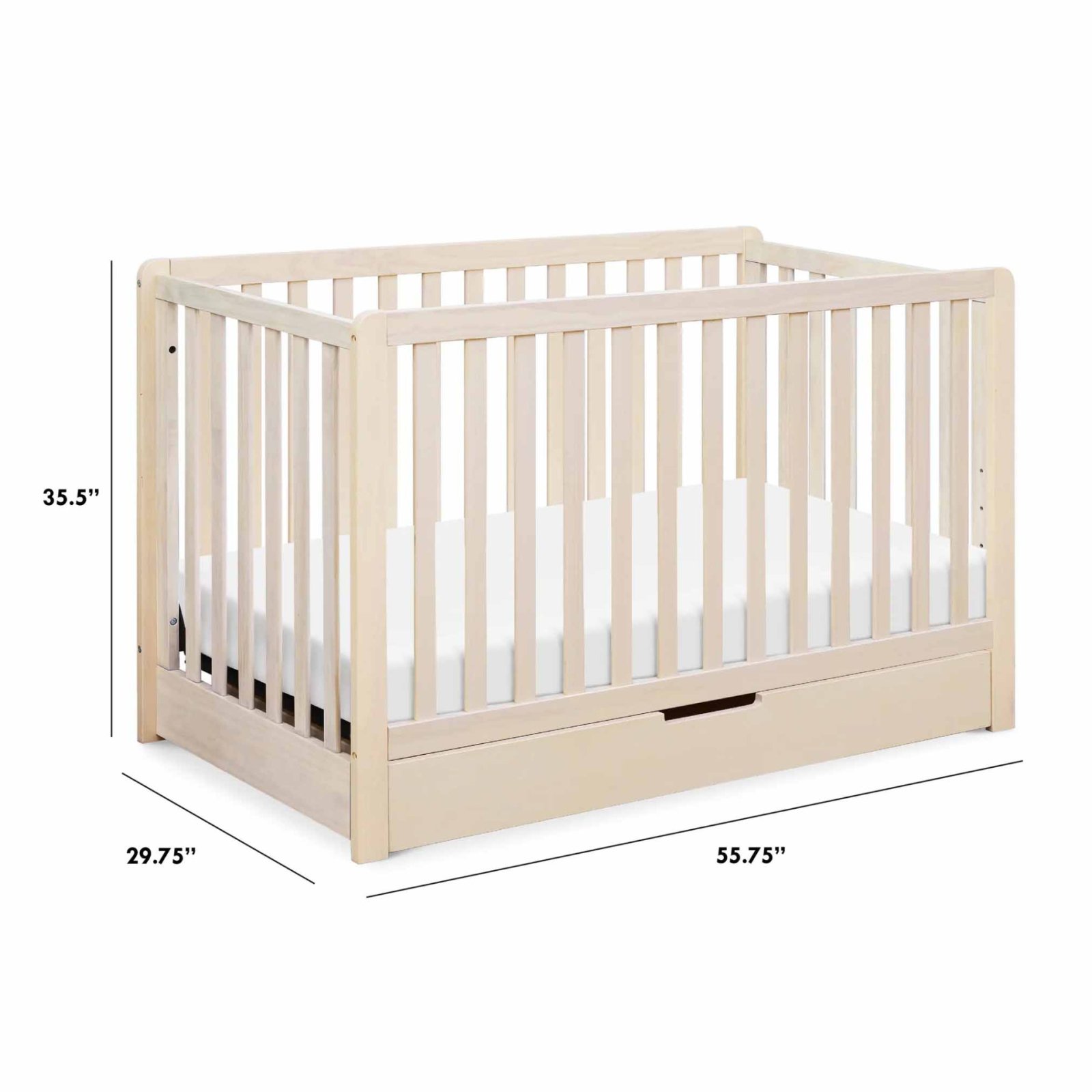 Colby 4 In 1 Convertible Crib with Trundle Drawer