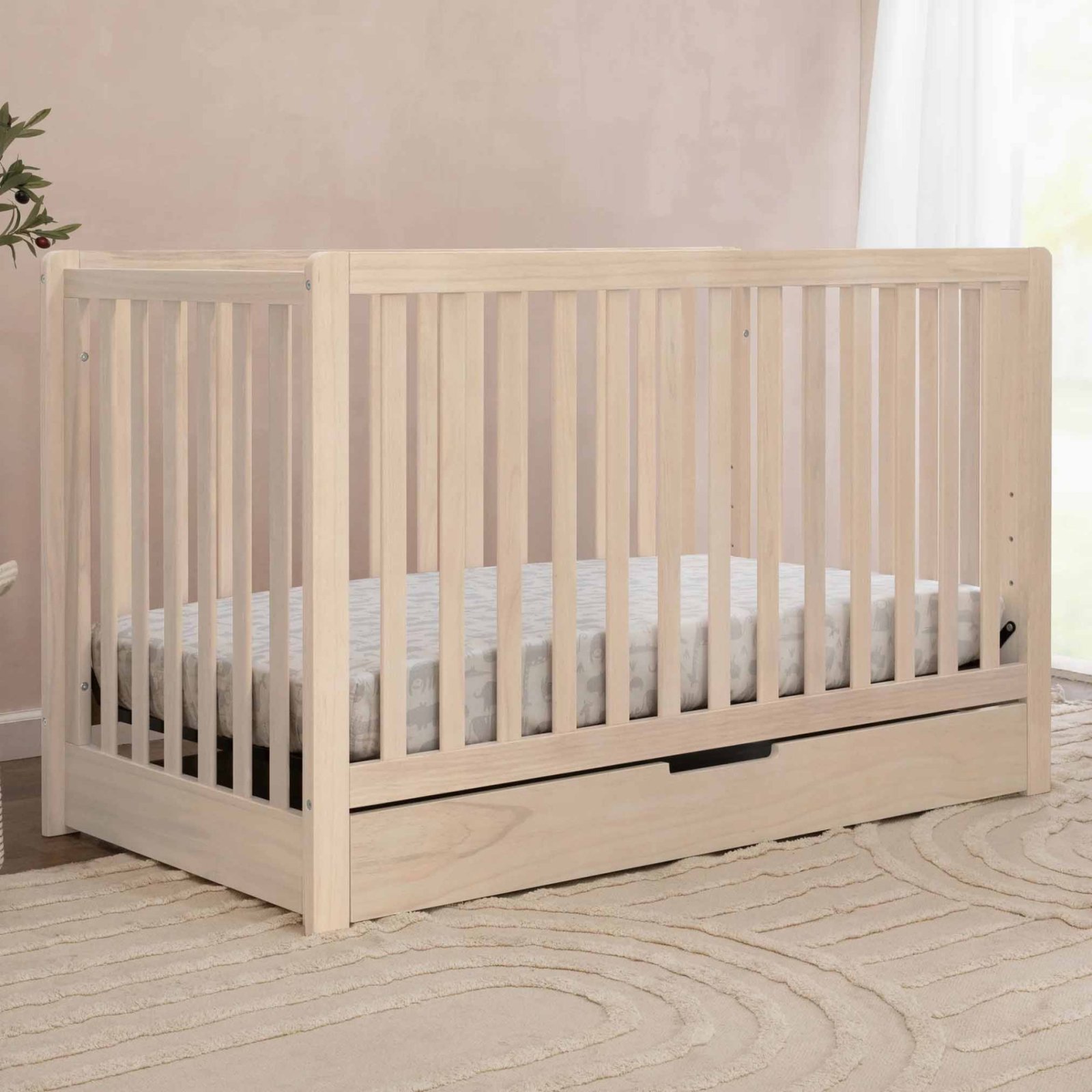Colby 4 In 1 Convertible Crib with Trundle Drawer