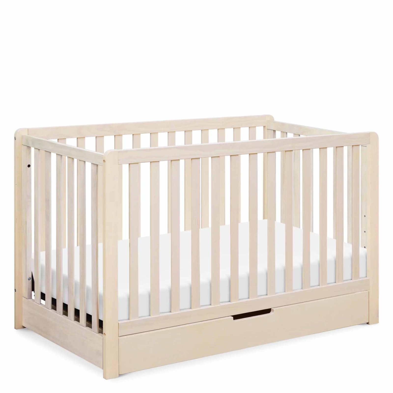 Colby 4 In 1 Convertible Crib with Trundle Drawer Washed Natural