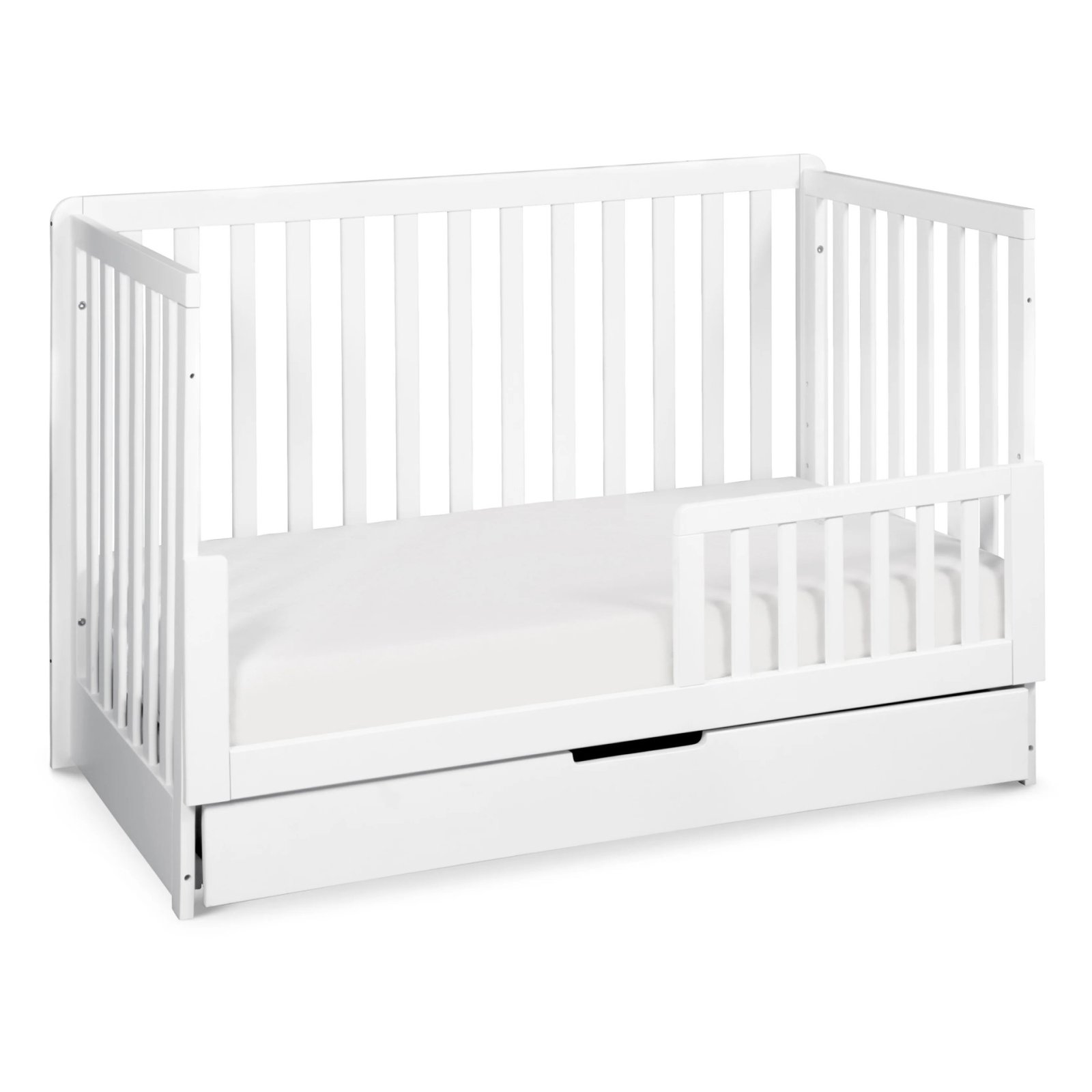 Colby 4 In 1 Convertible Crib with Trundle Drawer White