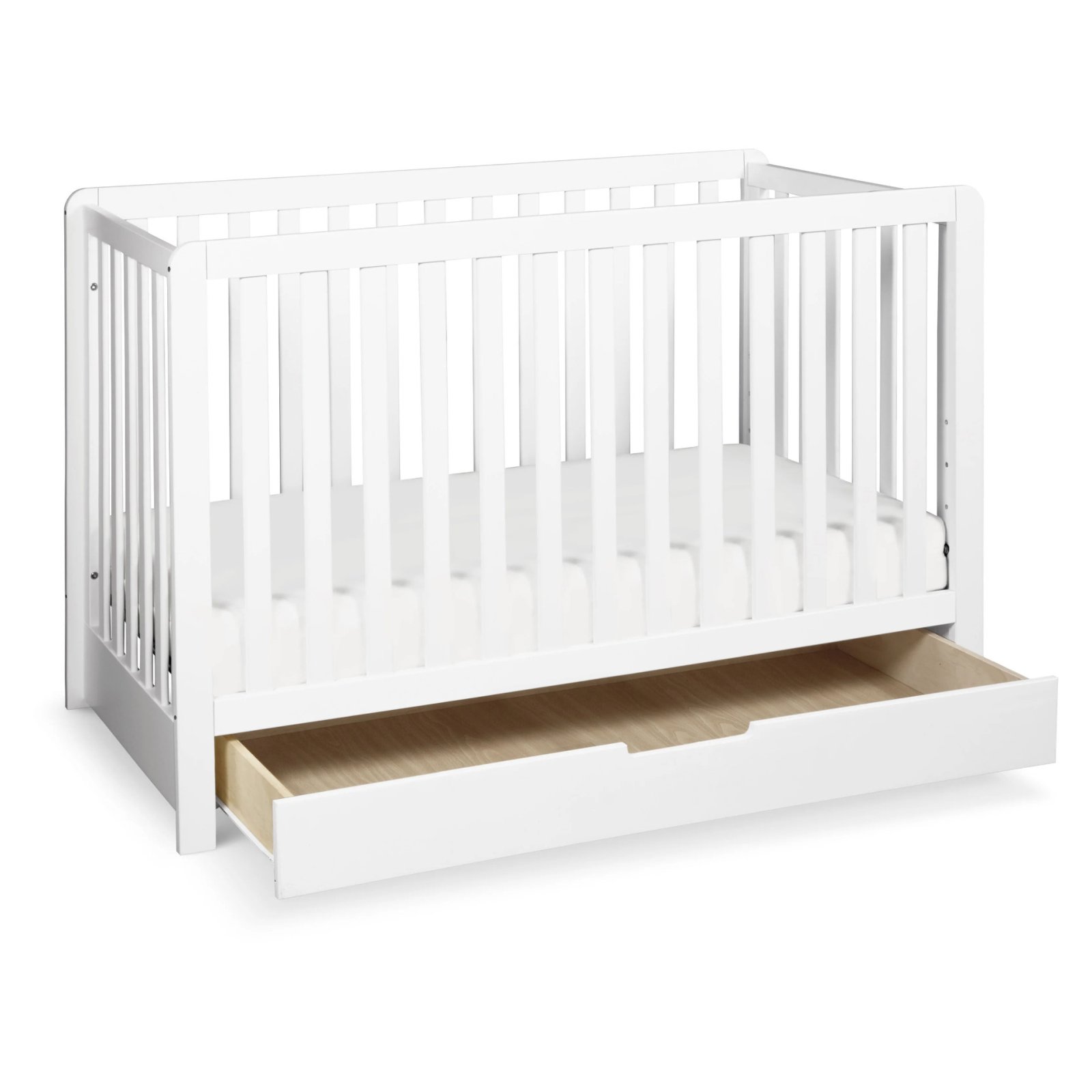 Colby 4 In 1 Convertible Crib with Trundle Drawer White