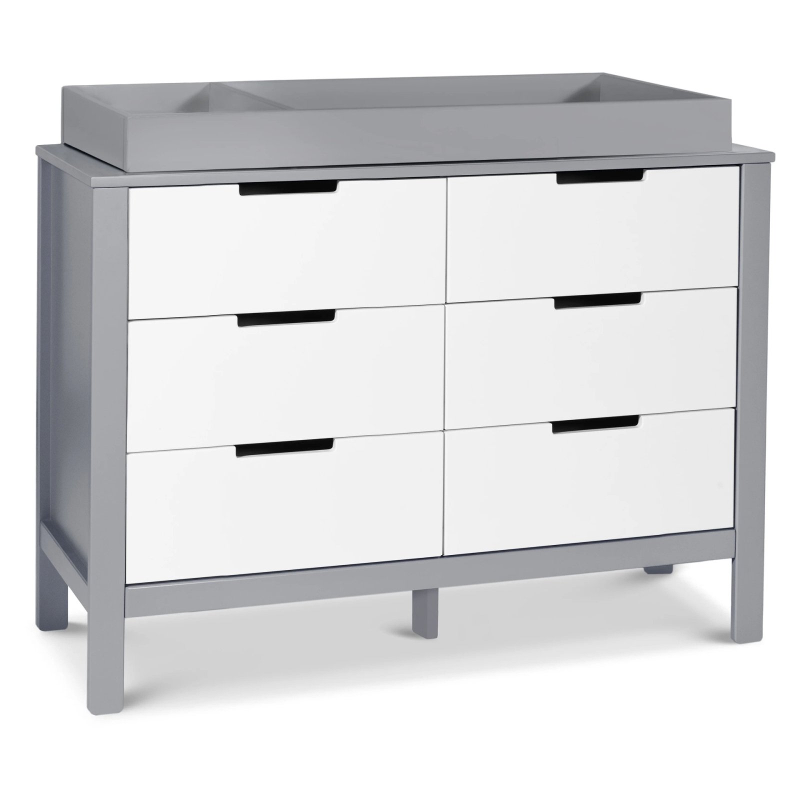 Colby 6 Draw Dresser -Grey/White
