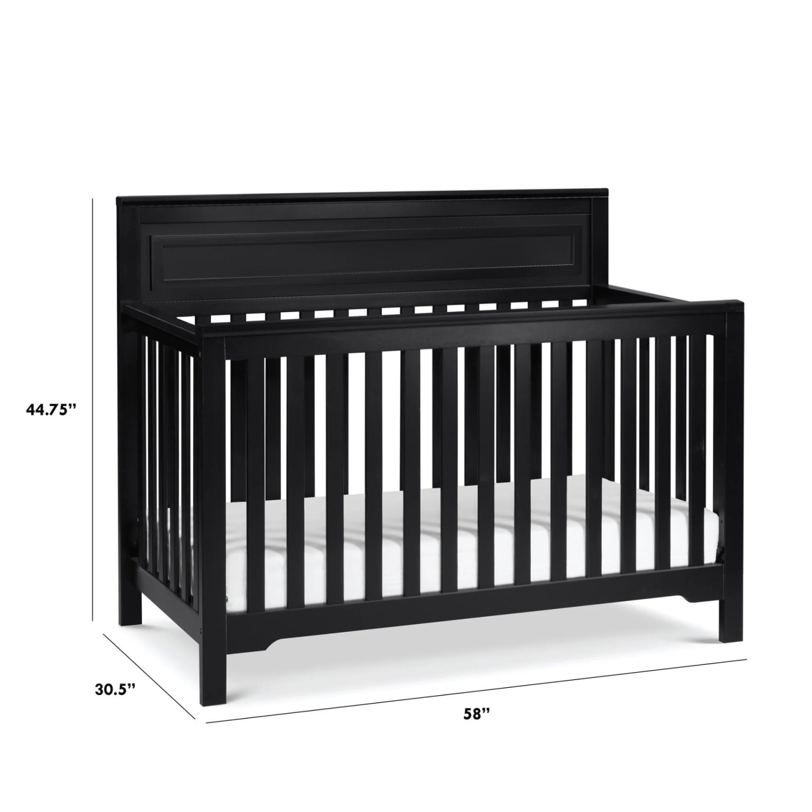Autumn 4 In 1 Convertible Crib - Ebony