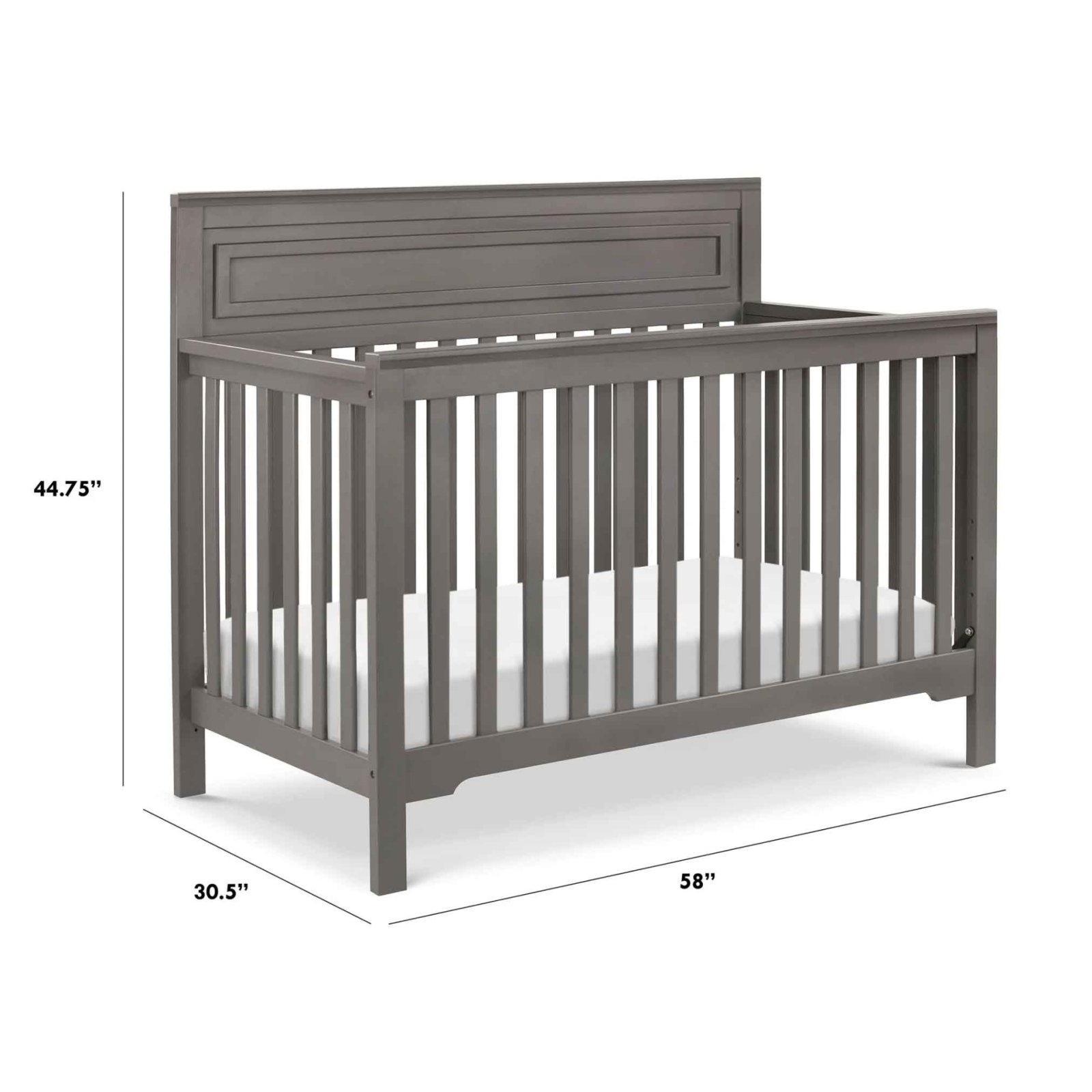 Autumn 4 In 1 Convertible Crib - Slate