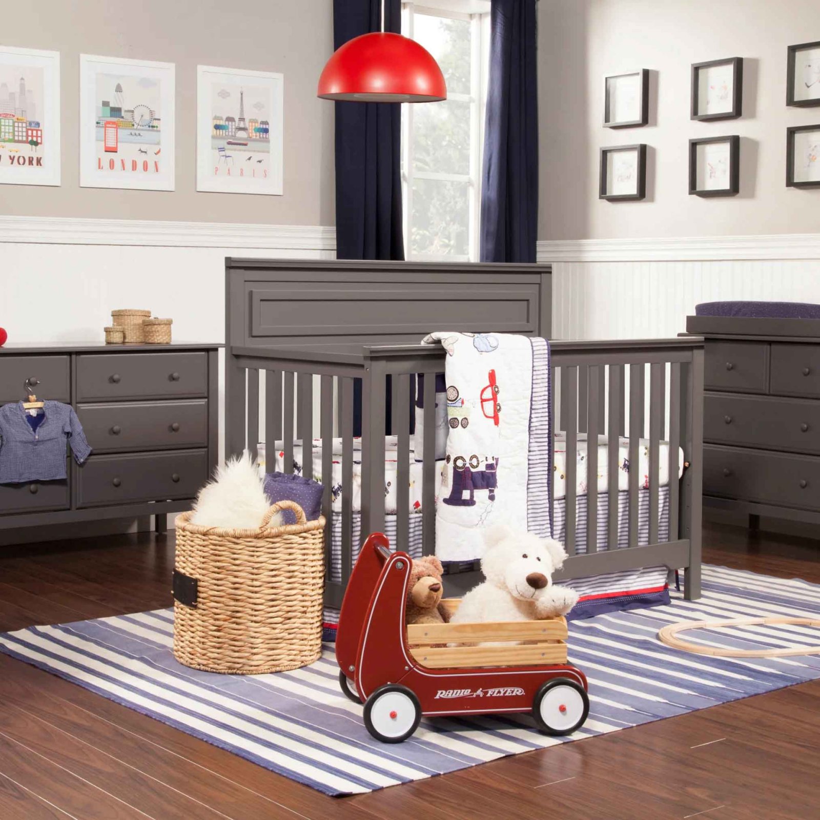 Autumn 4 In 1 Convertible Crib - Slate