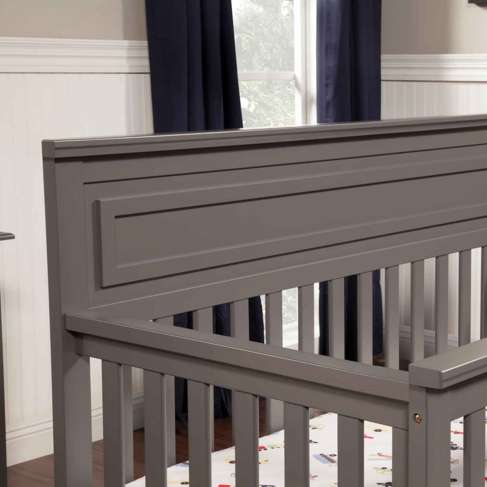 Autumn 4 In 1 Convertible Crib - Slate
