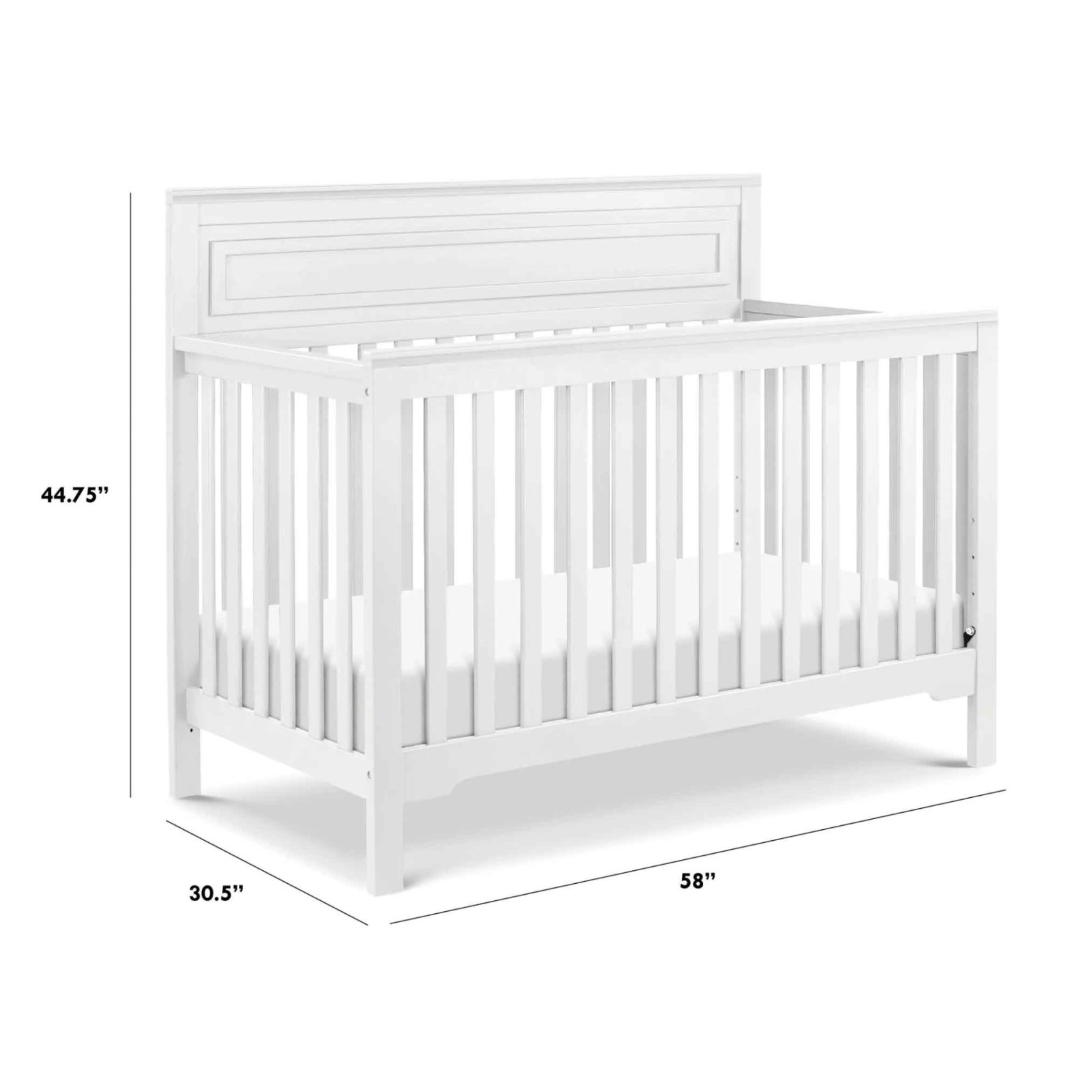 Autumn 4 In 1 Convertible Crib - White
