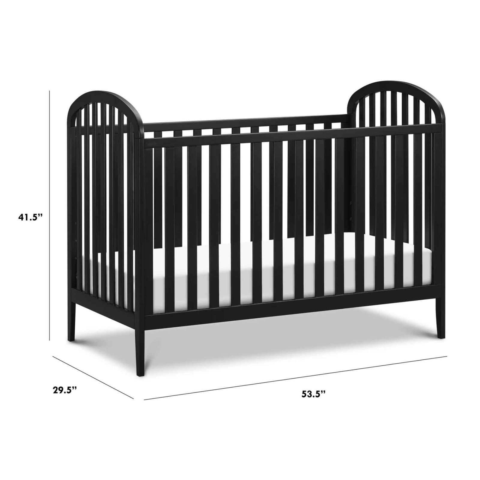 Beau 3 in 1 Convertible Crib - Ebony