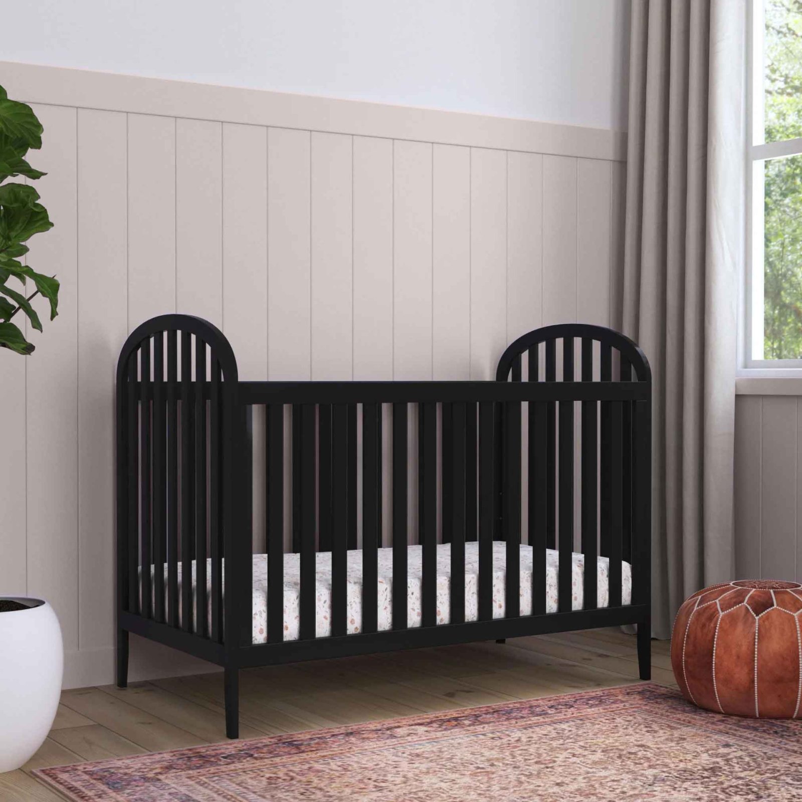 Beau 3 in 1 Convertible Crib - Ebony