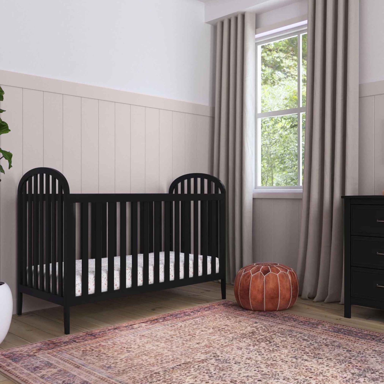 Beau 3 in 1 Convertible Crib - Ebony