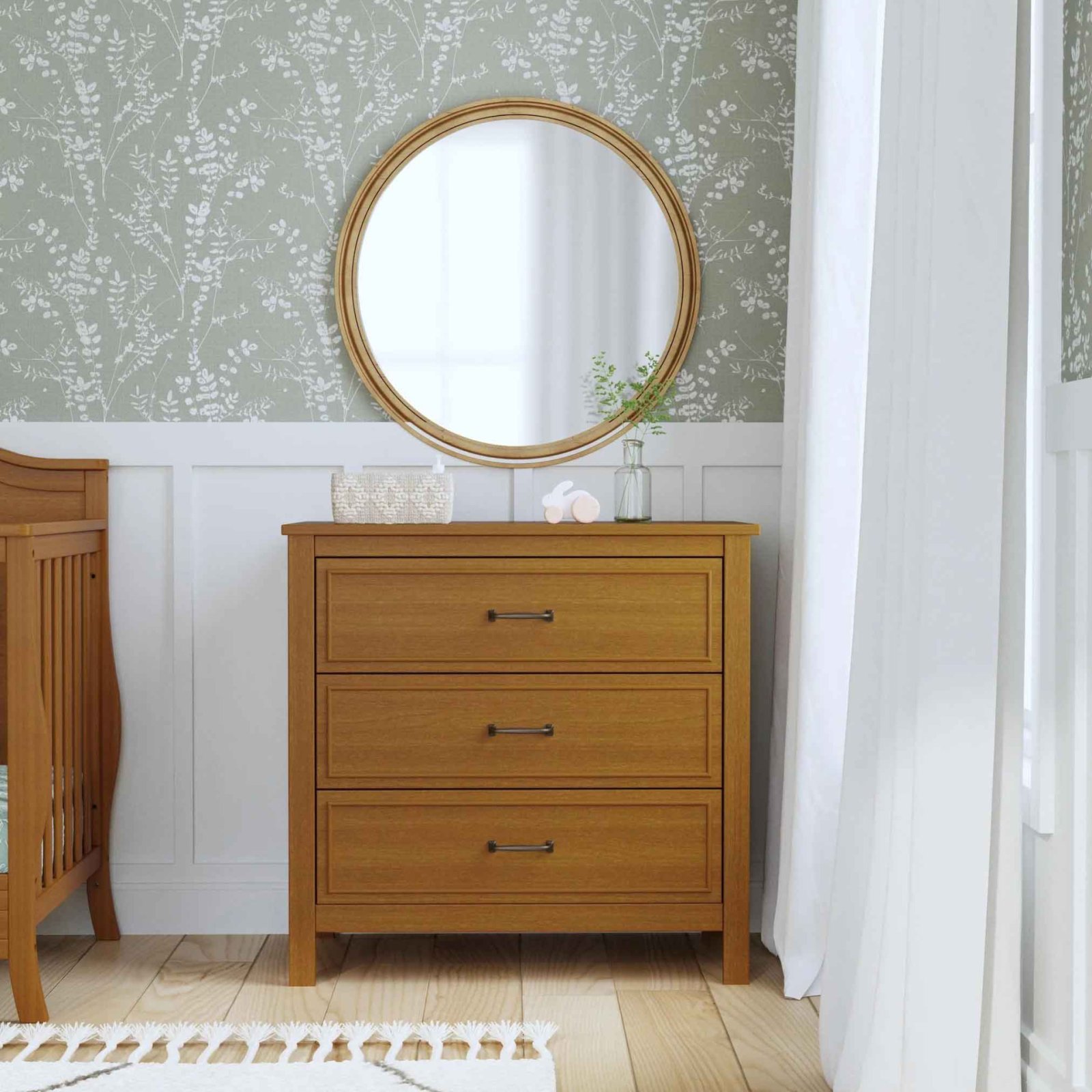 Charlie 3 Drawer Dresser - Chestnut